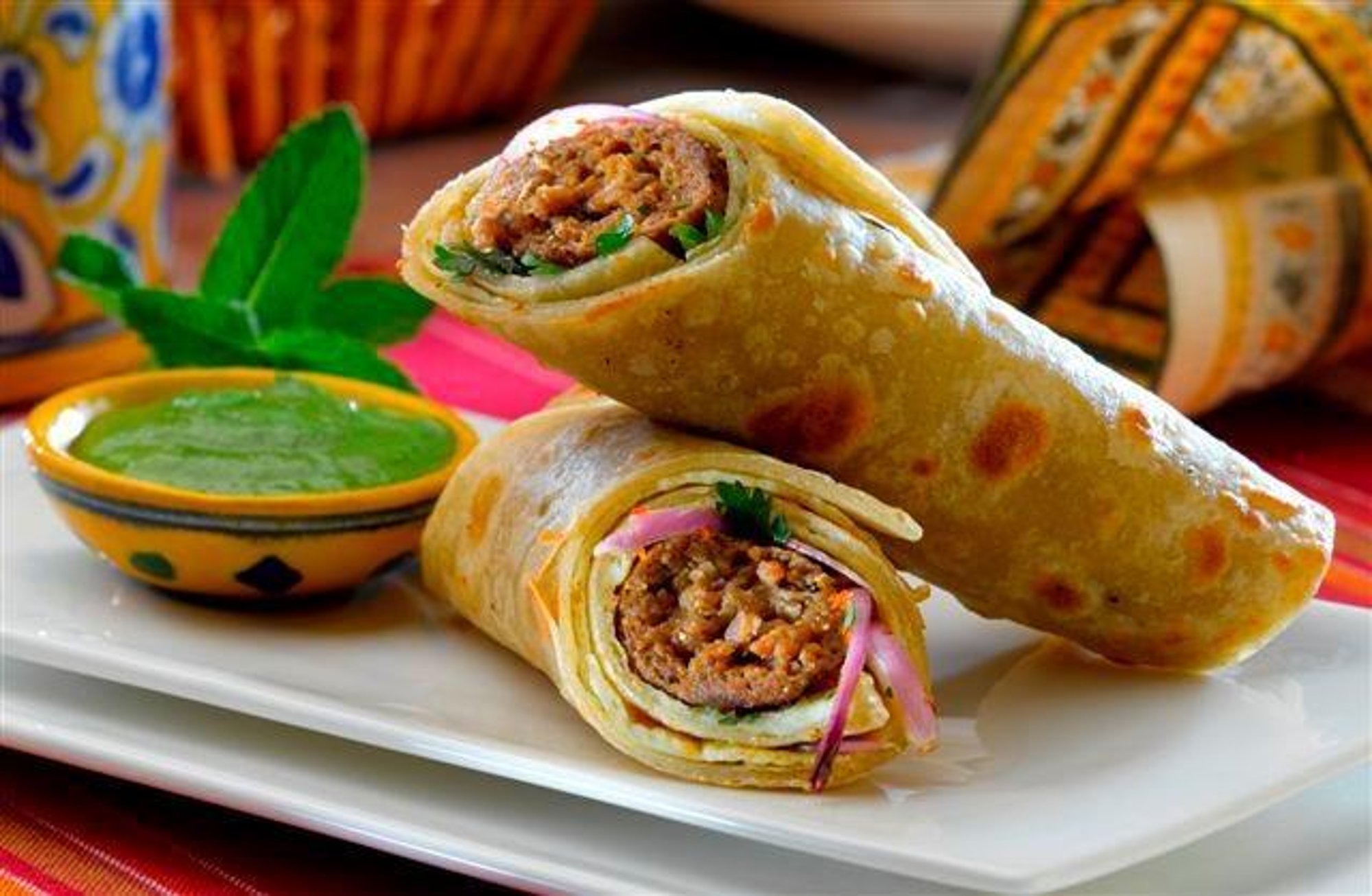 Mutton Seekh Kathi Roll