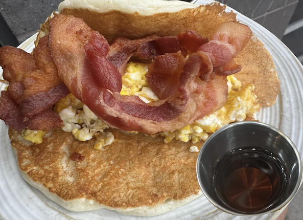 Breakfast Pancake Taco