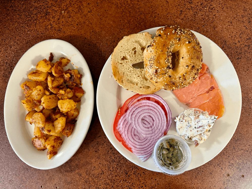 Smoked Salmon on a Bagel