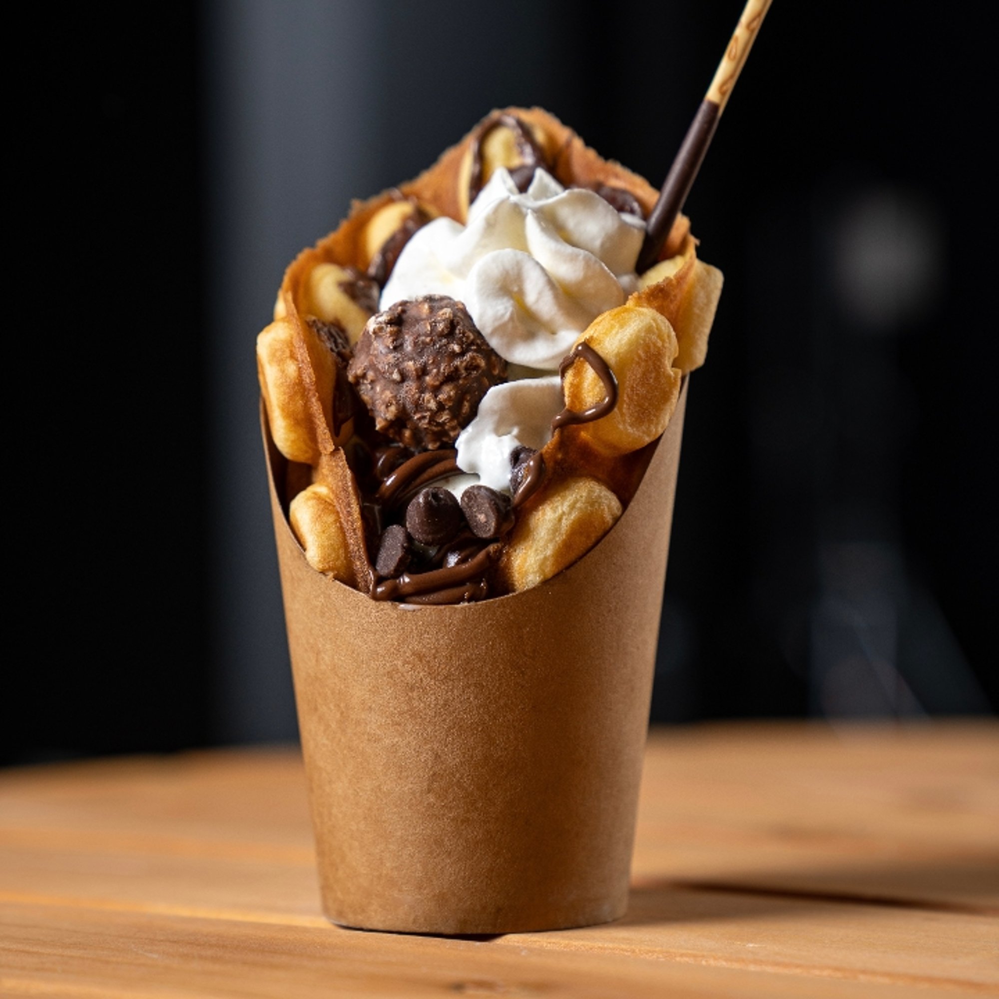 Hazelnut Bubble Waffle