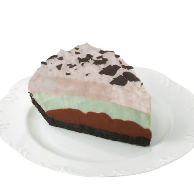 Chocolate mint pie - Slice