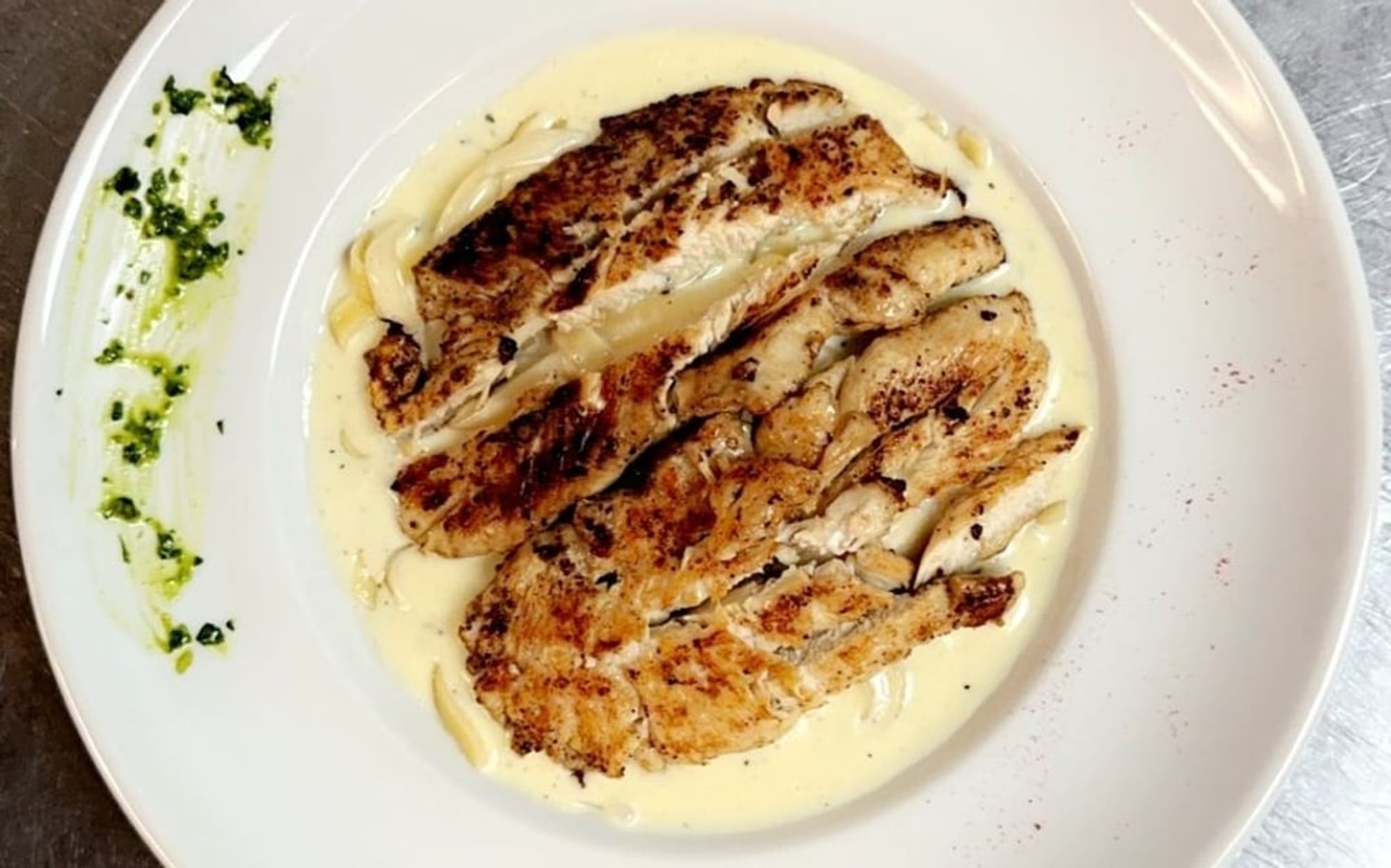 Fettuccine Alfredo with Grilled Chicken