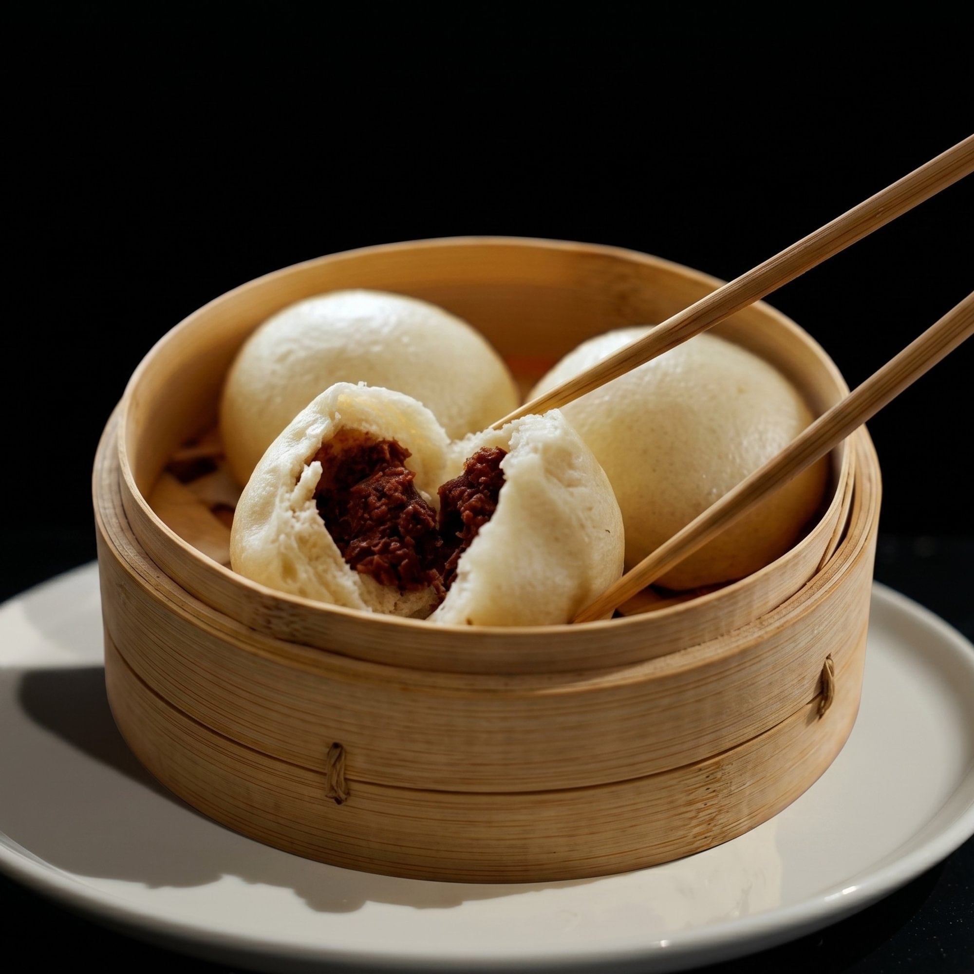 Steamed Red Bean Buns (3)