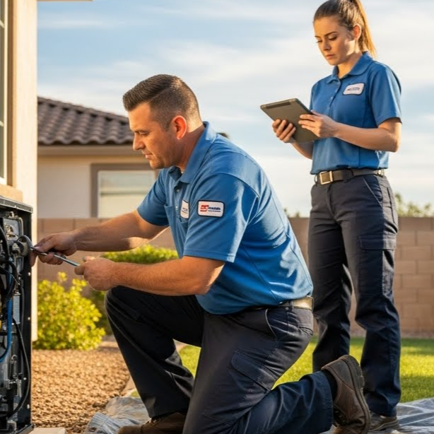 Tom's Heating &amp; Air Conditioning Studio City Logo