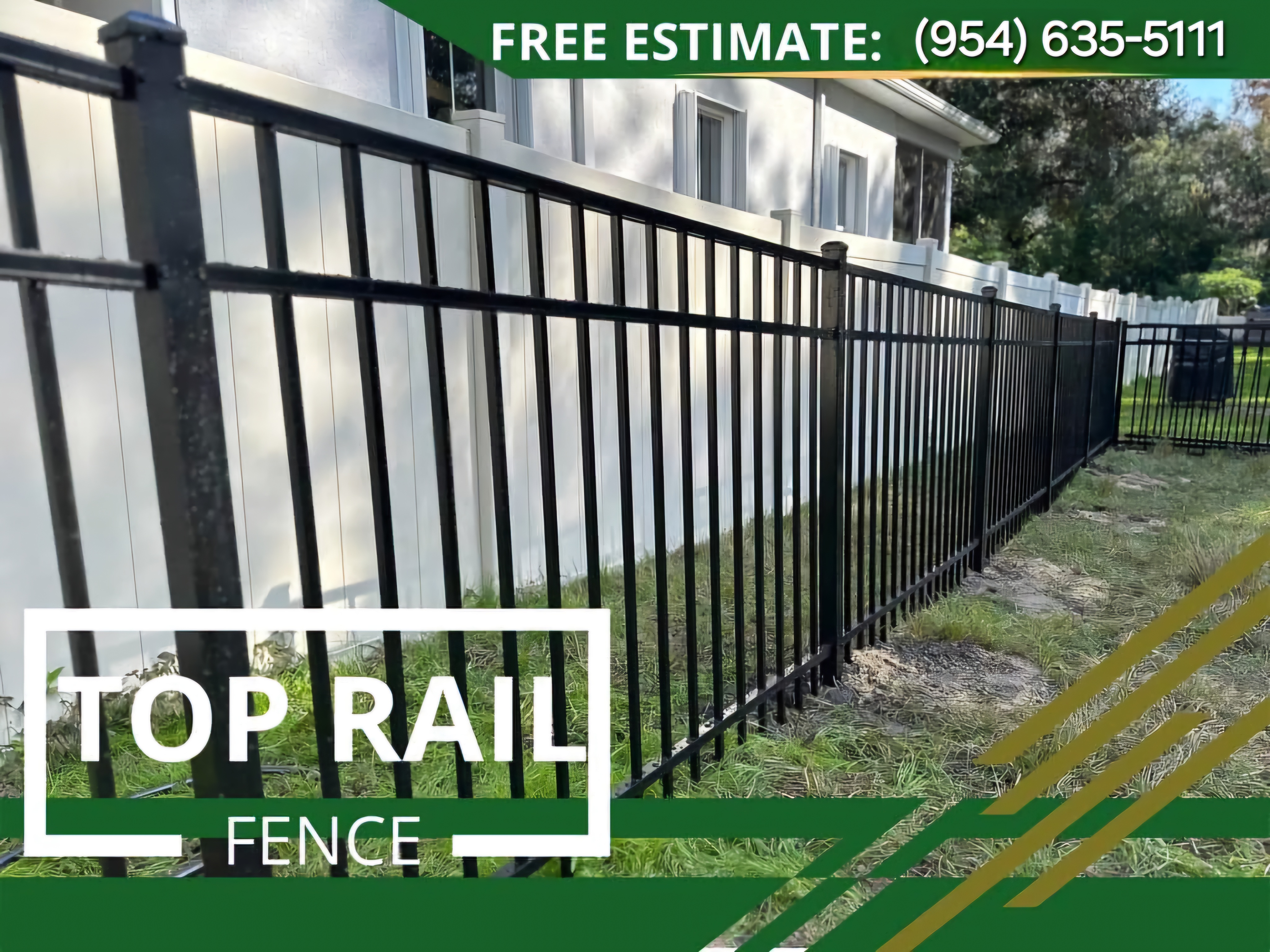 Top Rail Fence Pompano Beach Image