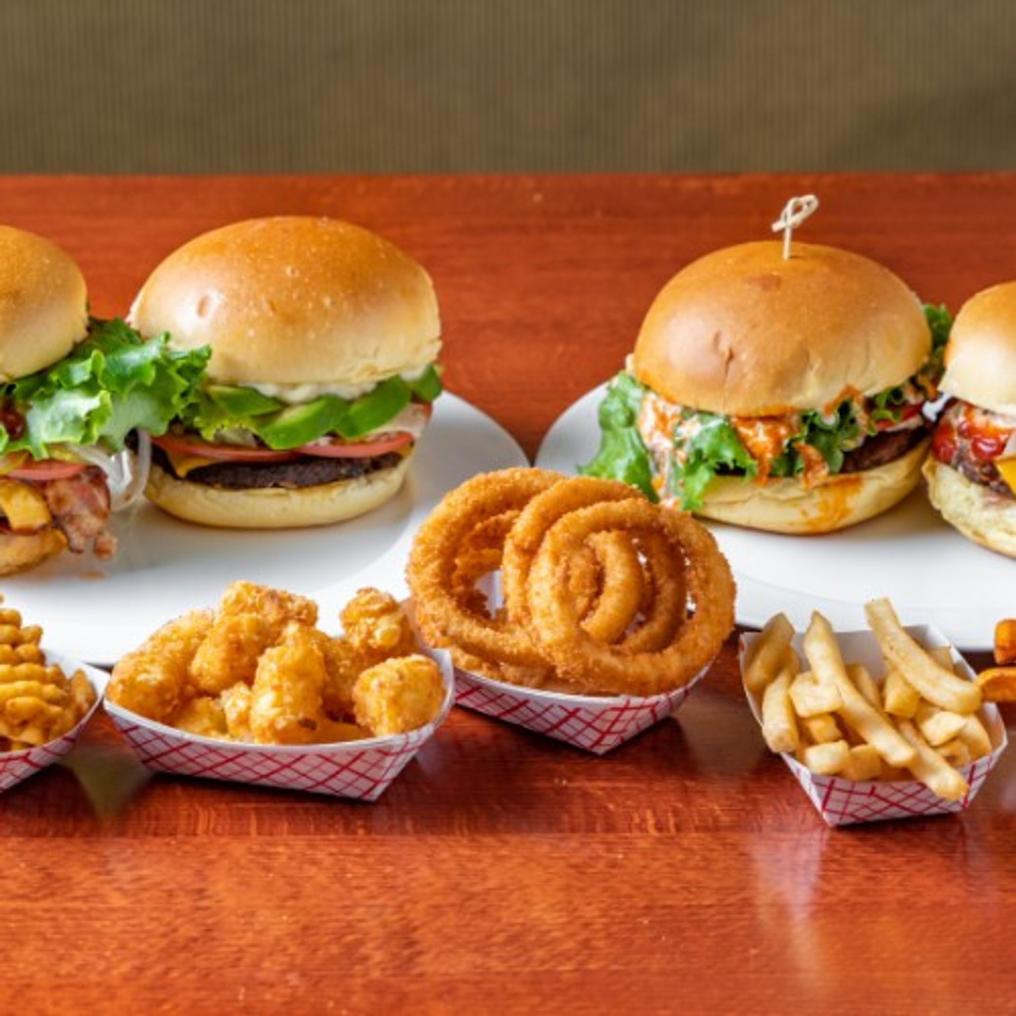 4 RANGER SPECIAL BURGERS + 2 LARGE FRIES + 4 DRINKS