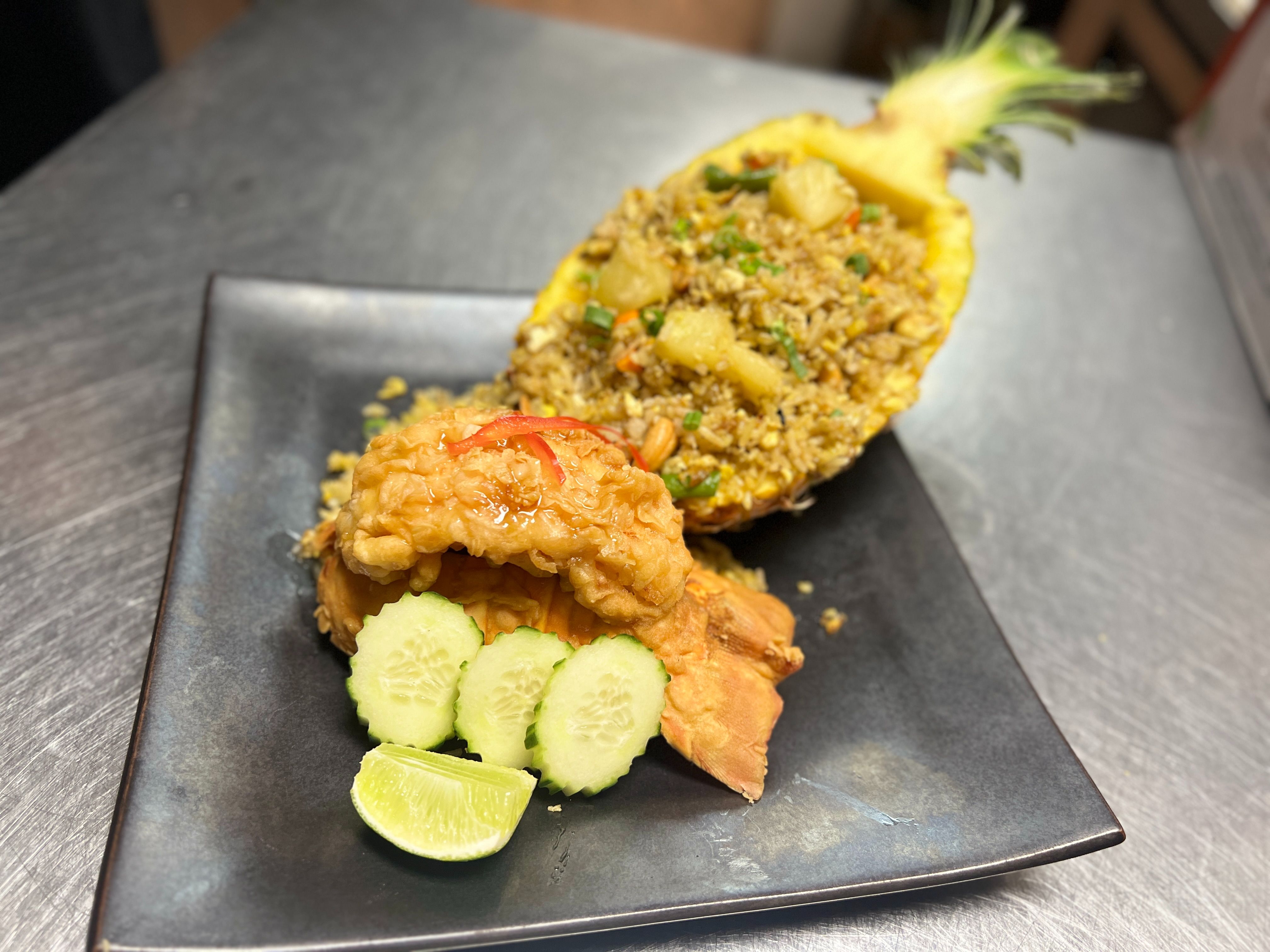 Pineapple Fried Rice Lobster