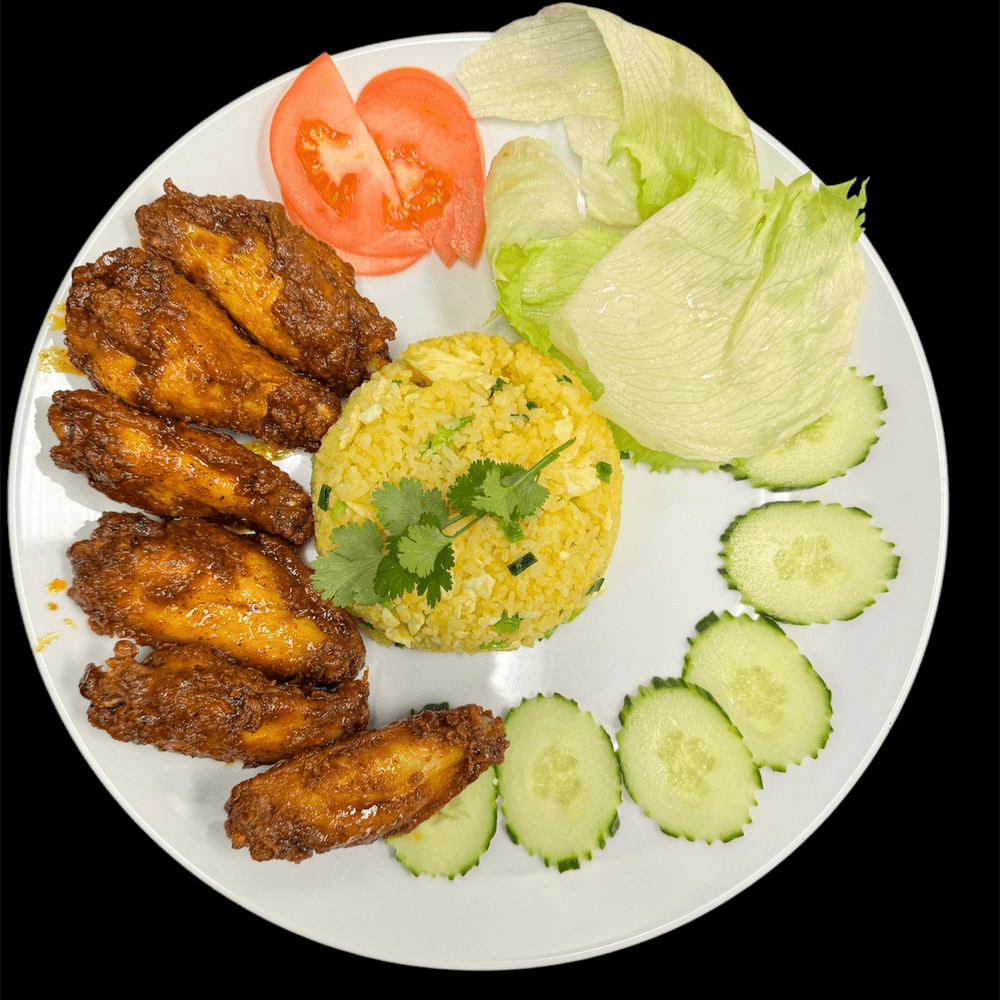 C4. Signature Jumbo Wings Plate (6pcs) -Com Ga Nuoc Mam