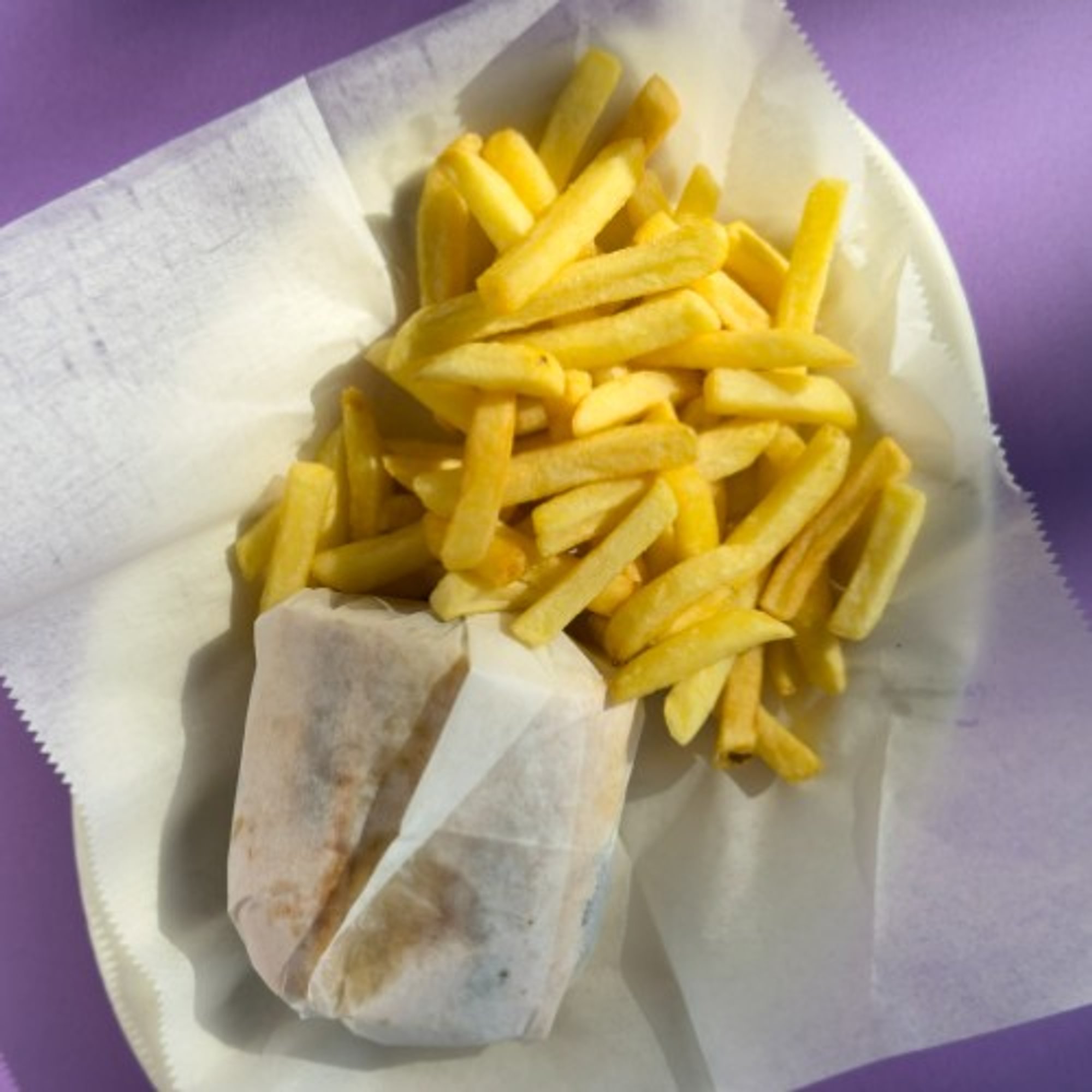 Hamburger and Fries