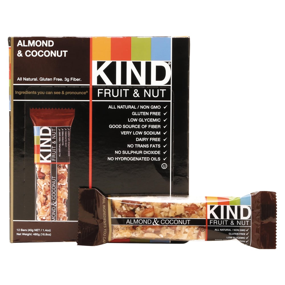 Kind Bar All Natural Gluten Free Almond & Coconut Bars 1.4 Oz 12 Ct