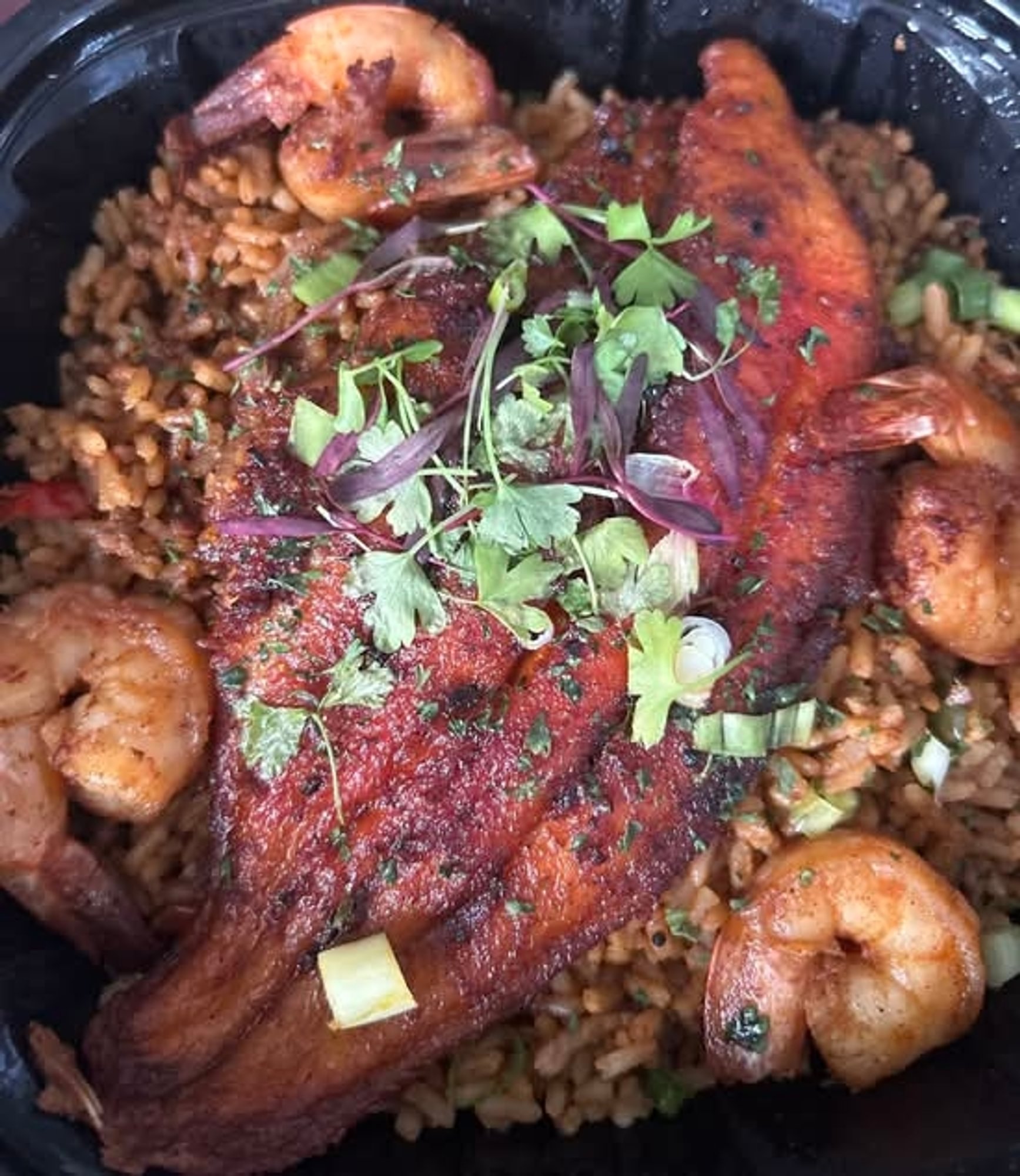 Blackened Catfish W Shrimp