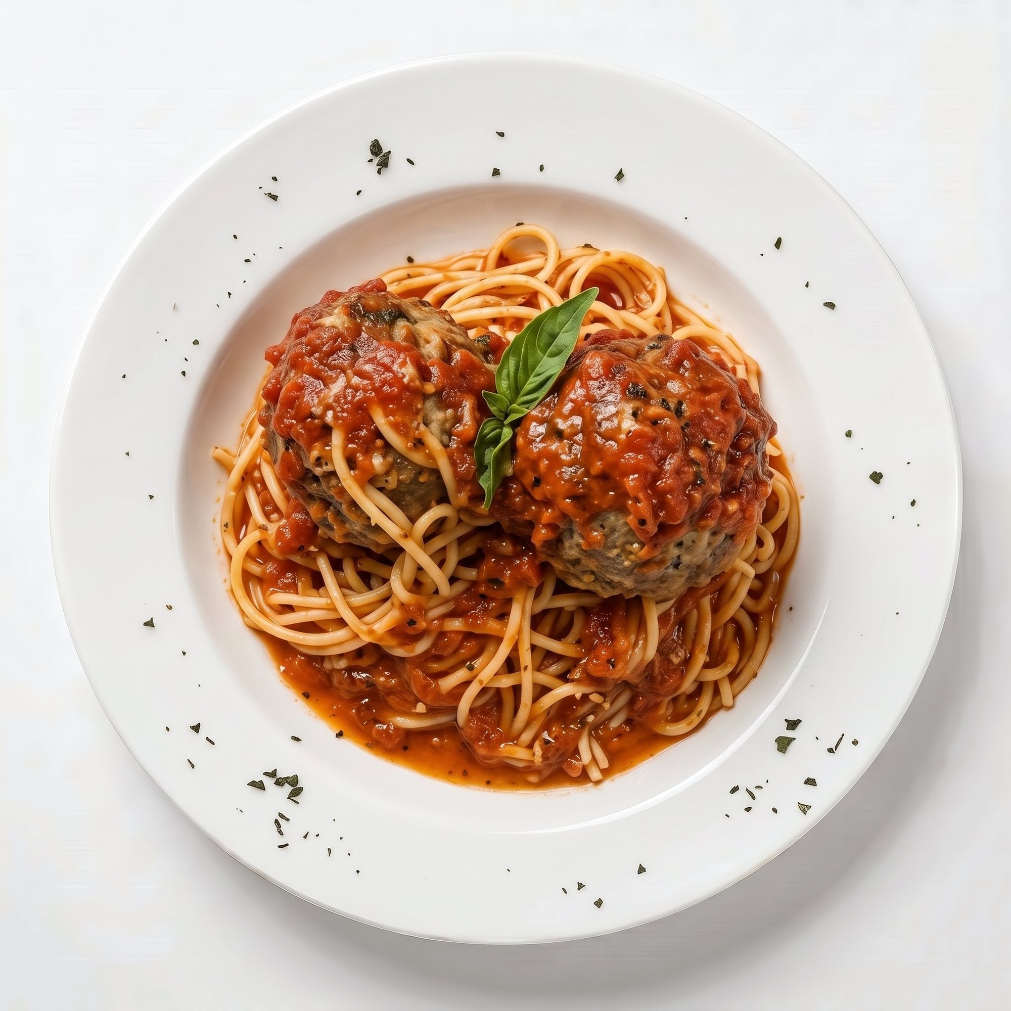 Spaghetti with Marinara & Meatballs Lunch