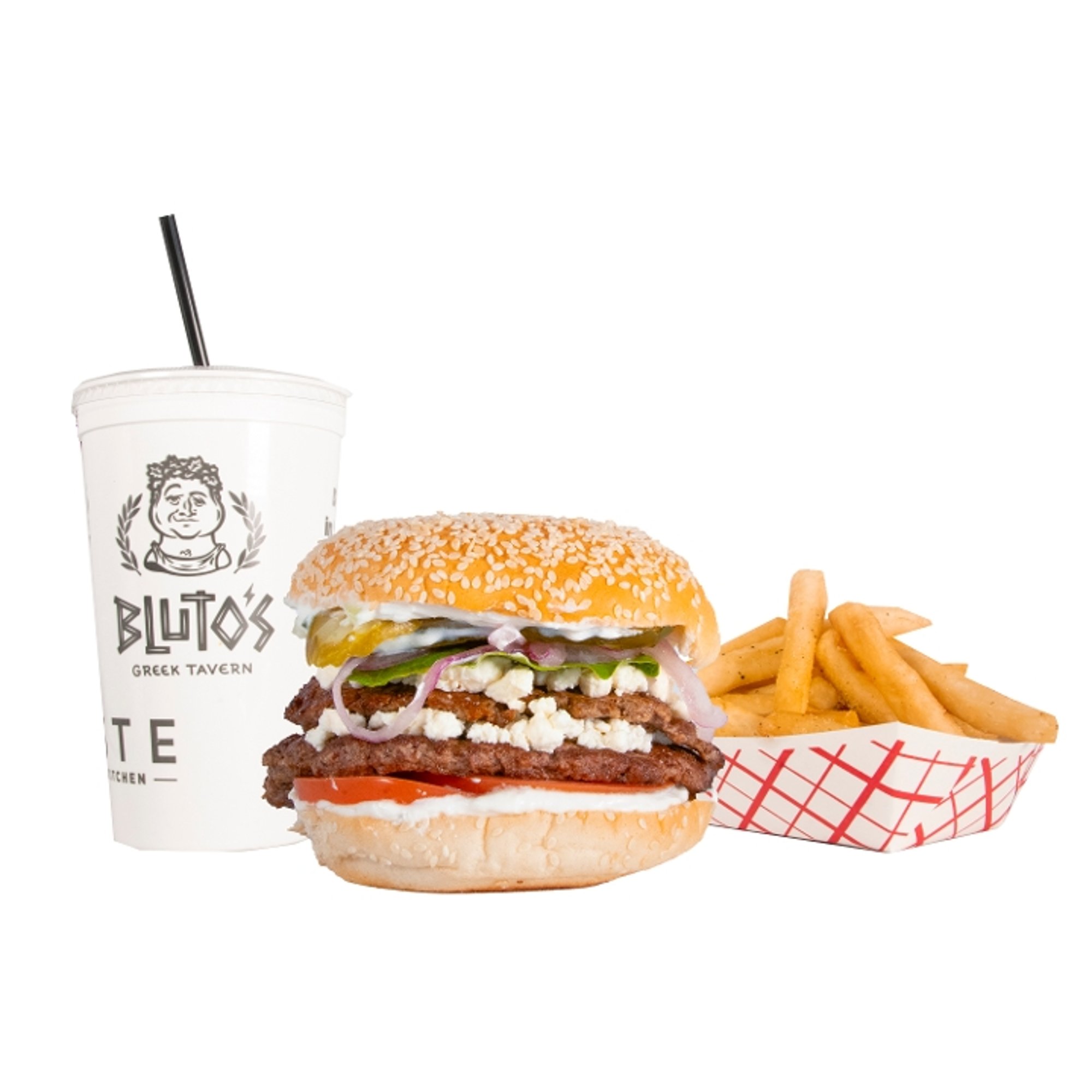 #3 Greek Burger Combo