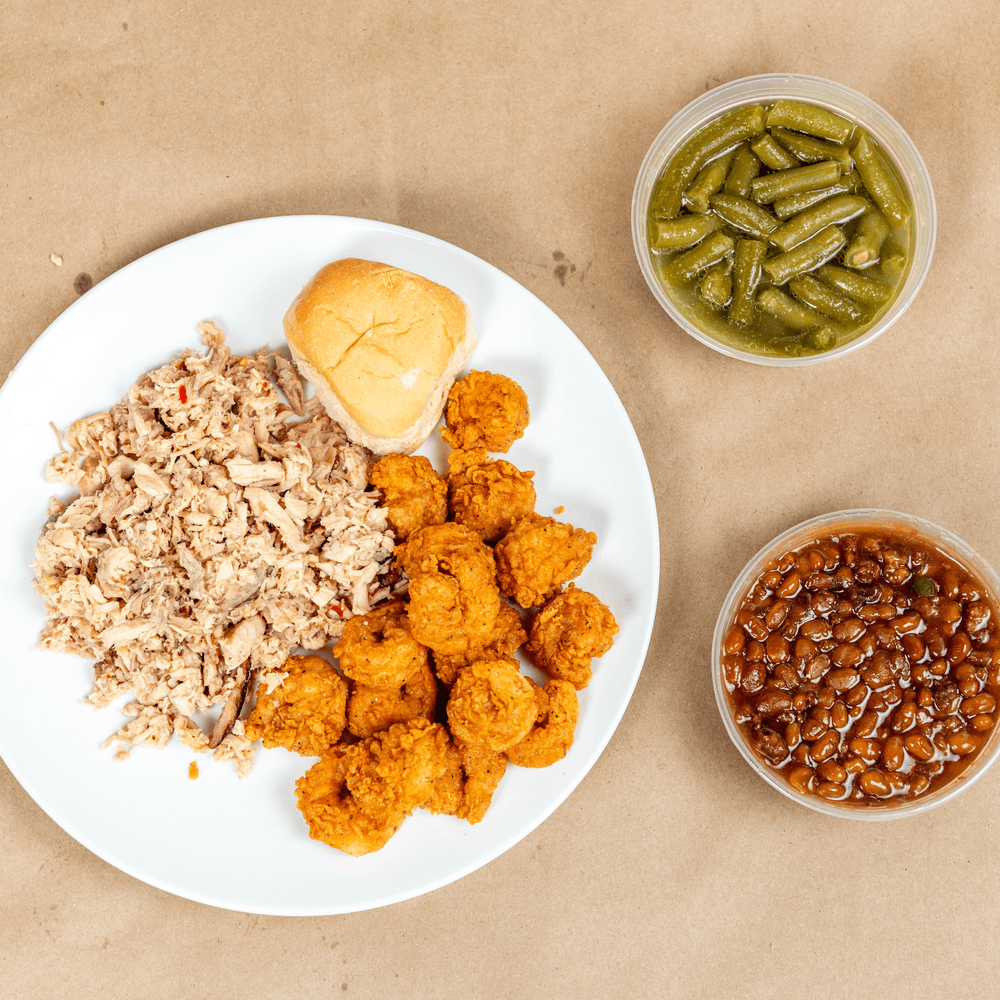 Shrimp & Turkey BBQ Plate