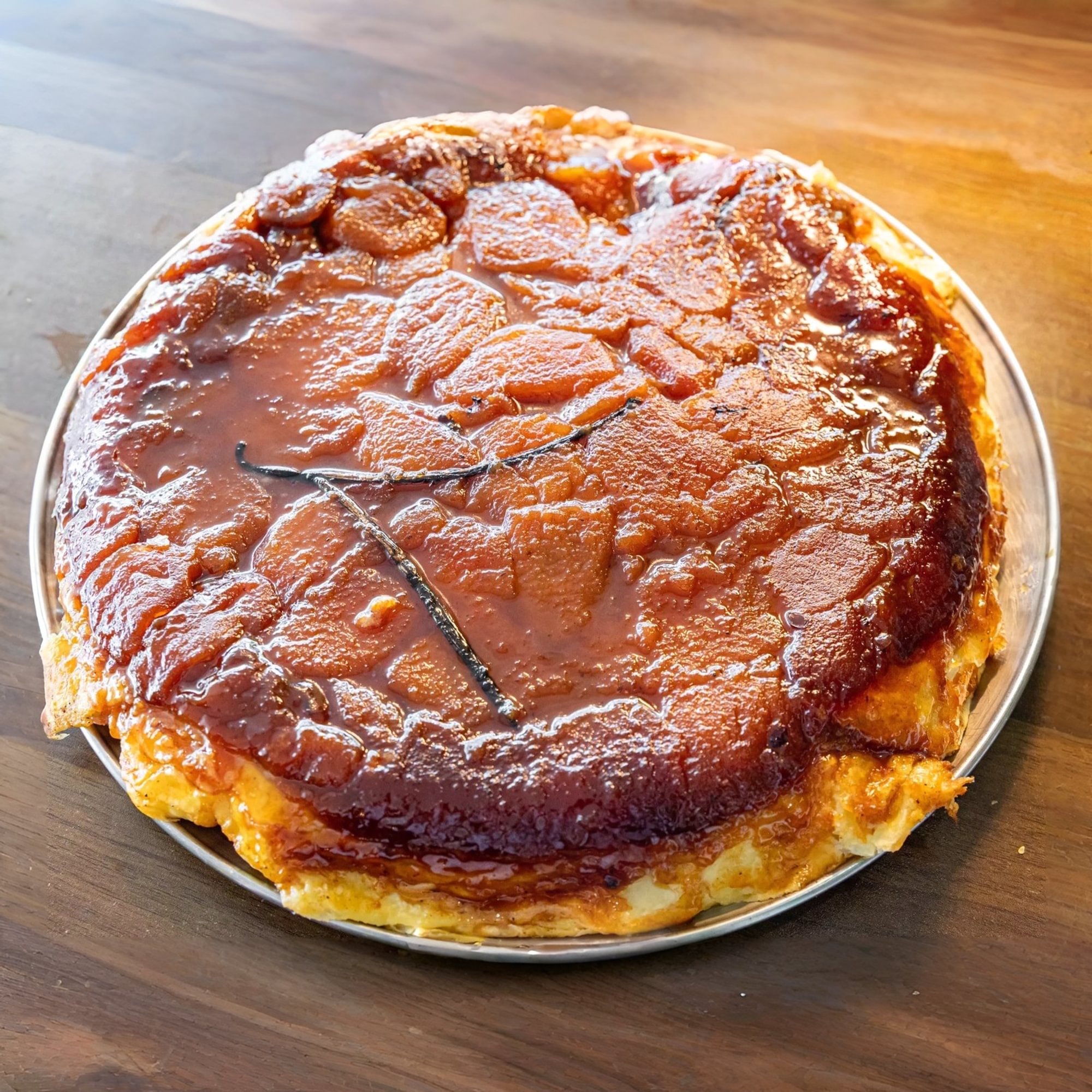 Traditionnelle Tarte Des Soeurs Tatin Crème Anglaise