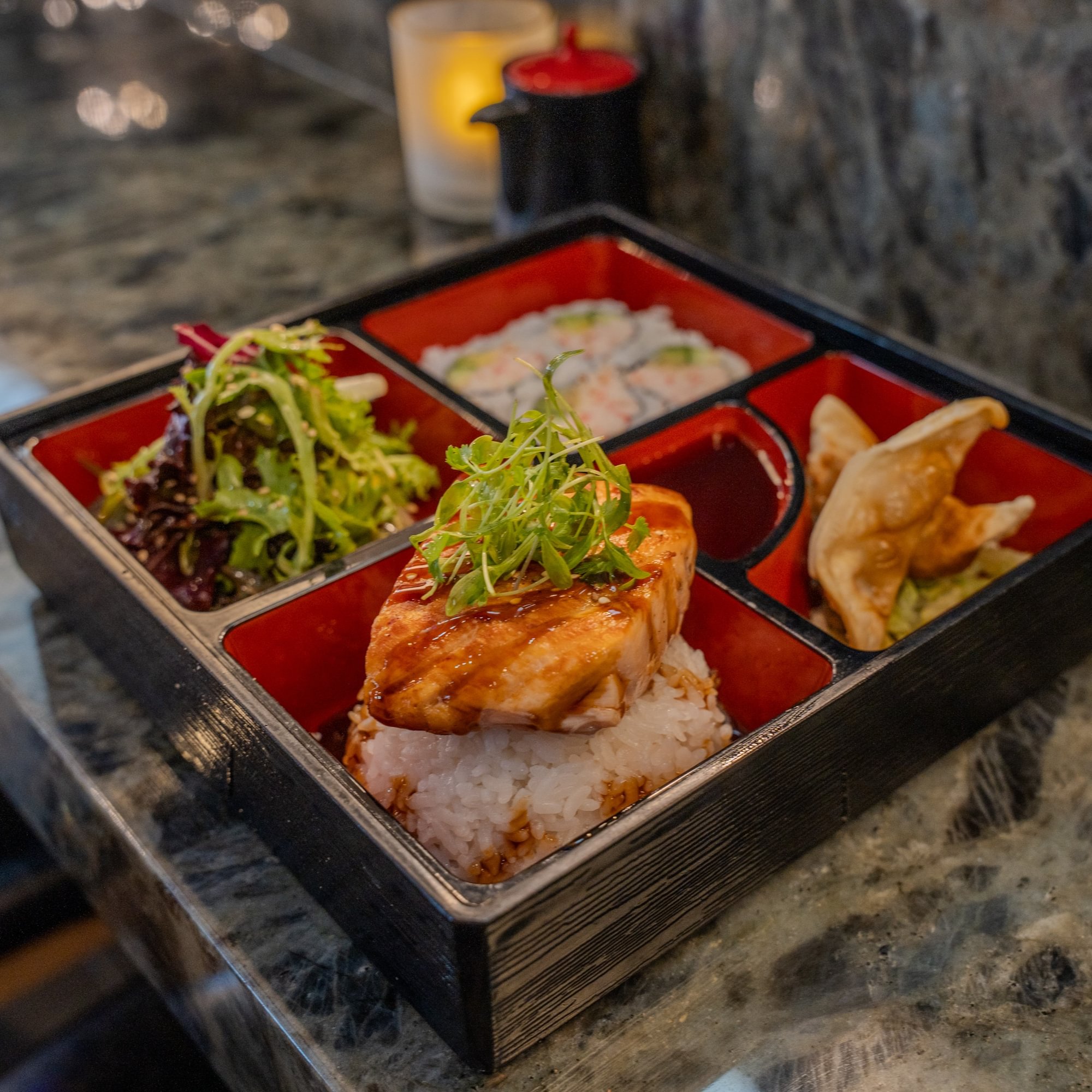 Salmon Teriyaki Bento