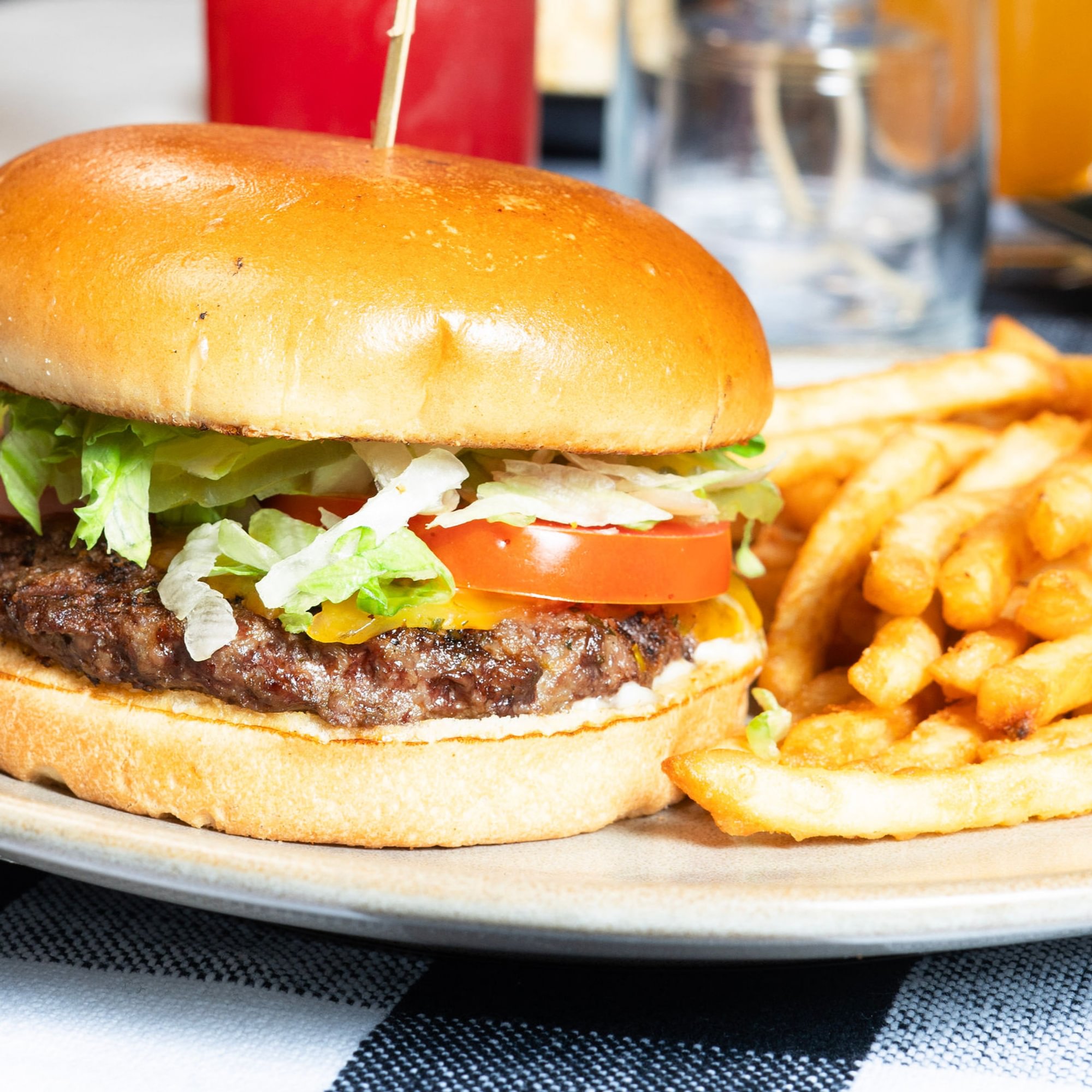Hamburguesa Con Papas