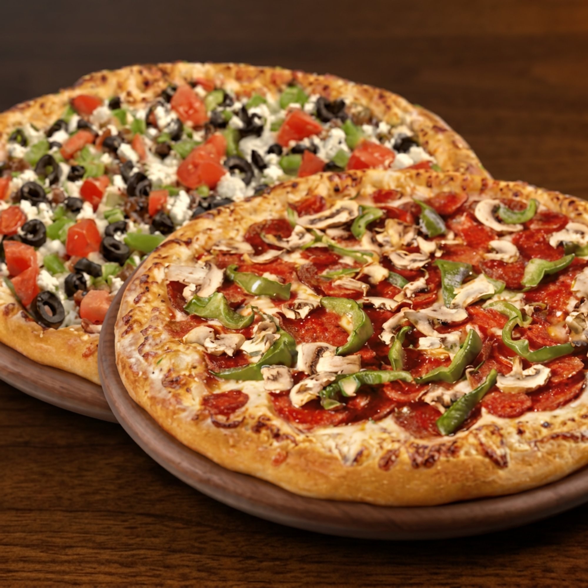 Two Medium Pizzas
