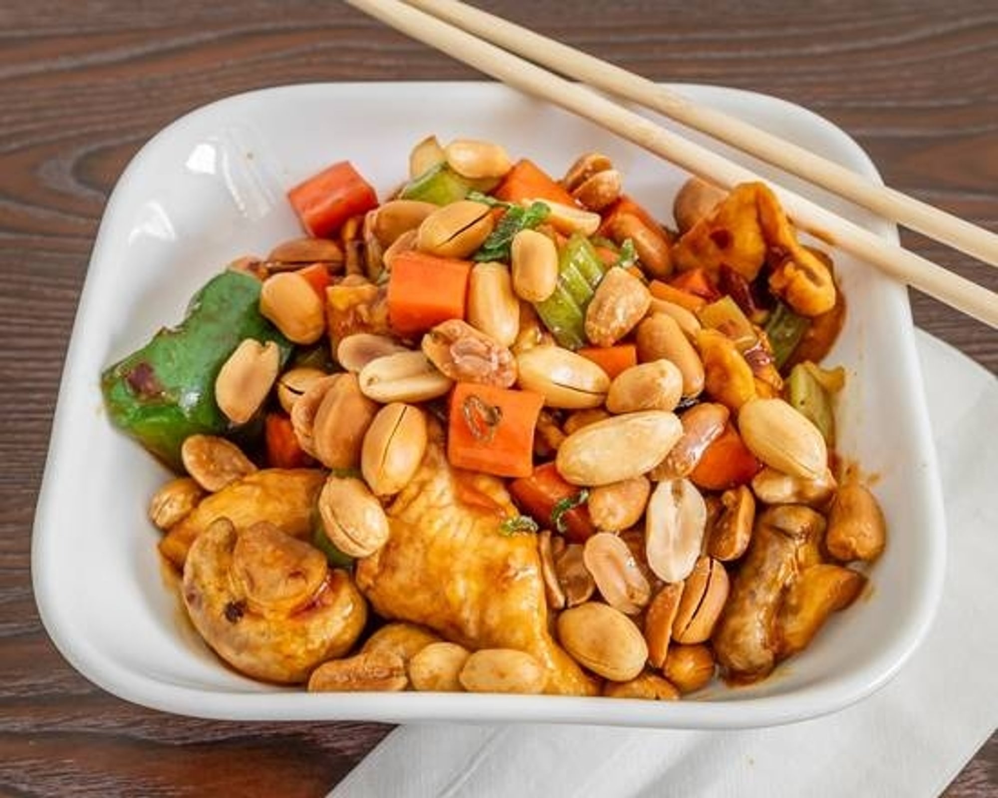 Dinner Kung Po Chicken Combination Platter