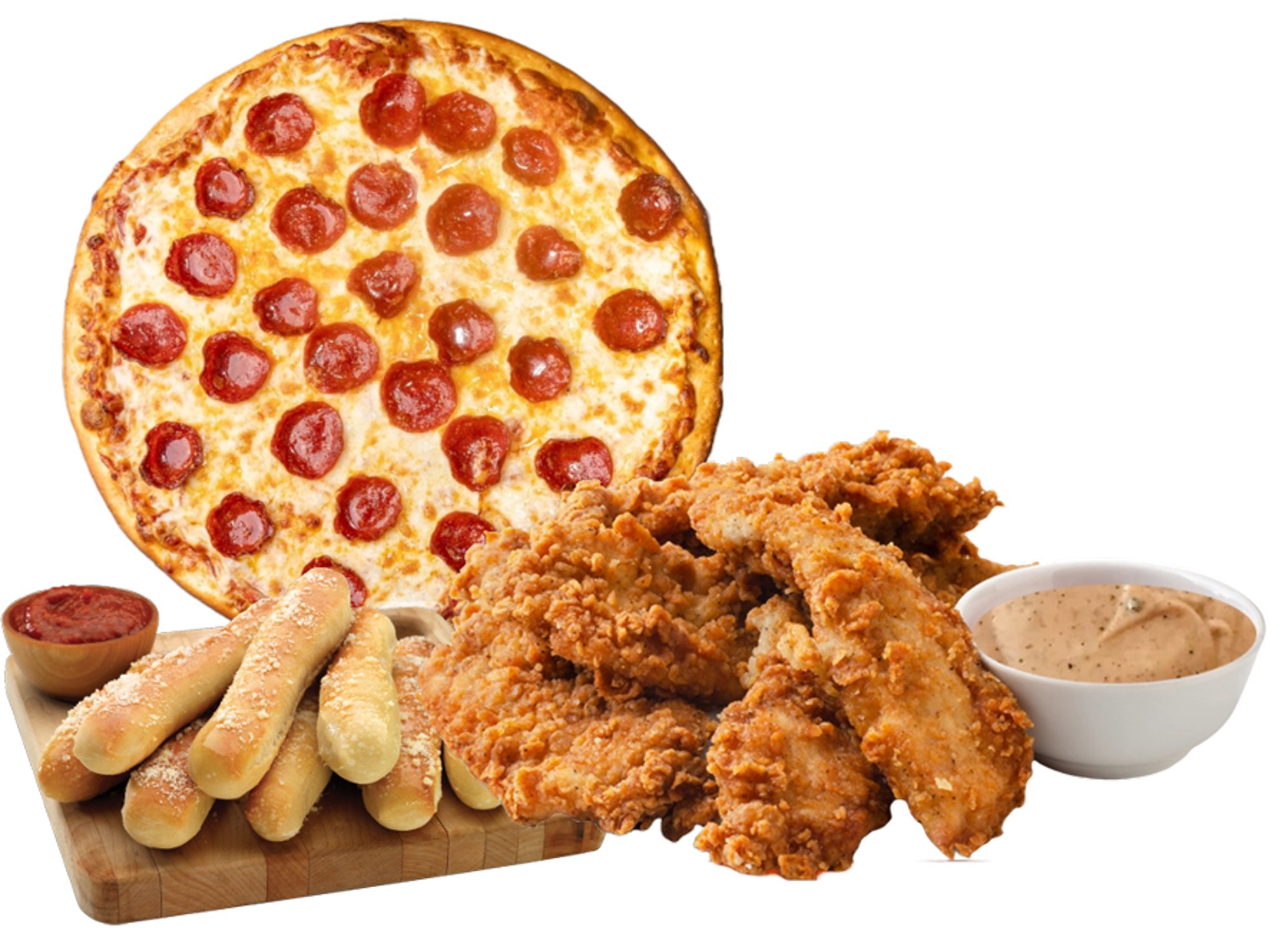 1 Large 1 Topping, 8 Tenders, Breadsticks
