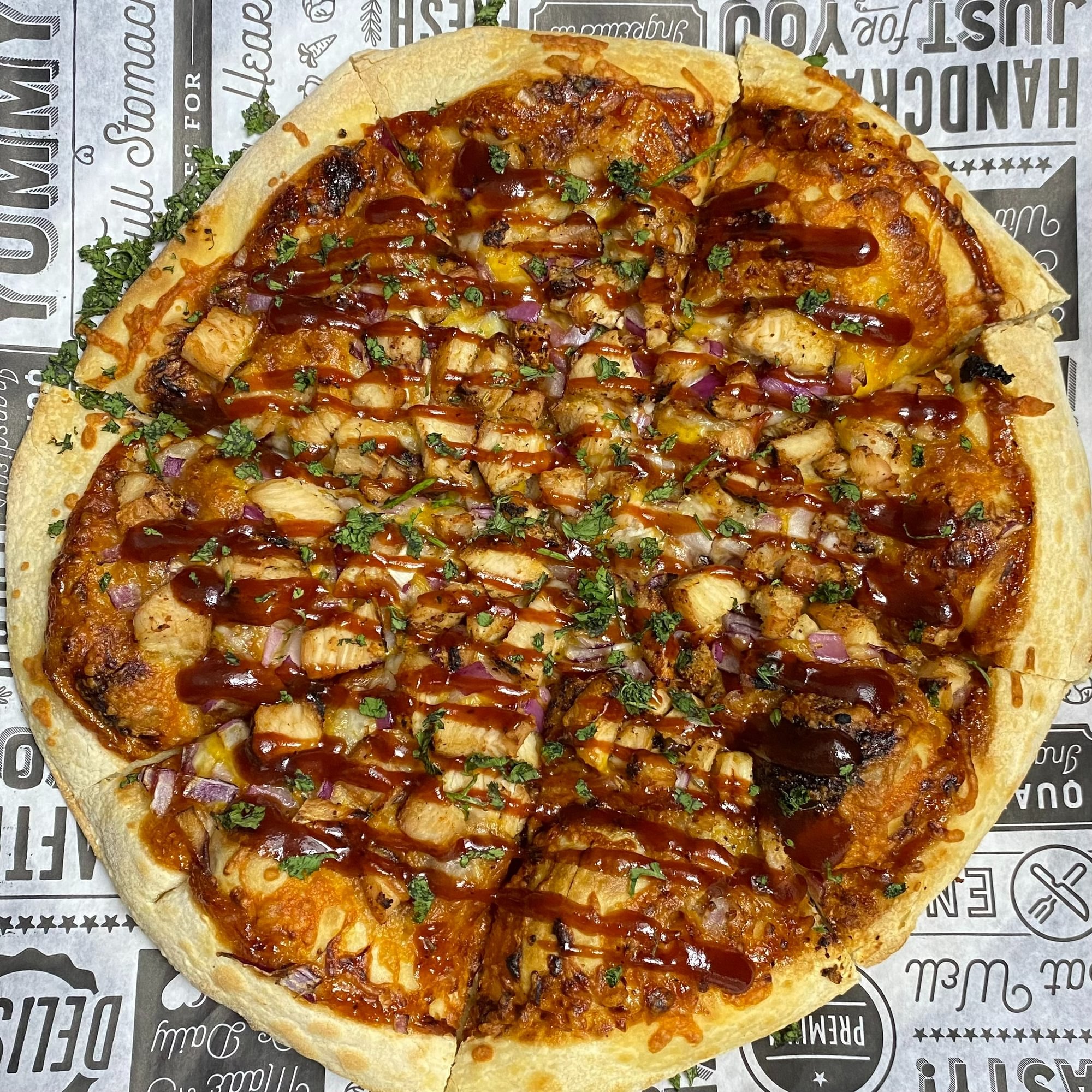 BBQ Chicken Neapolitan pizza