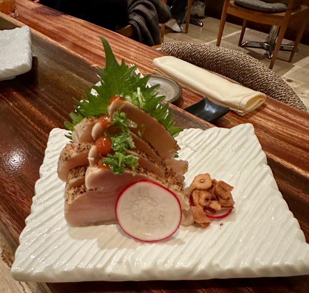 Albacore Tuna Tataki Sashimi