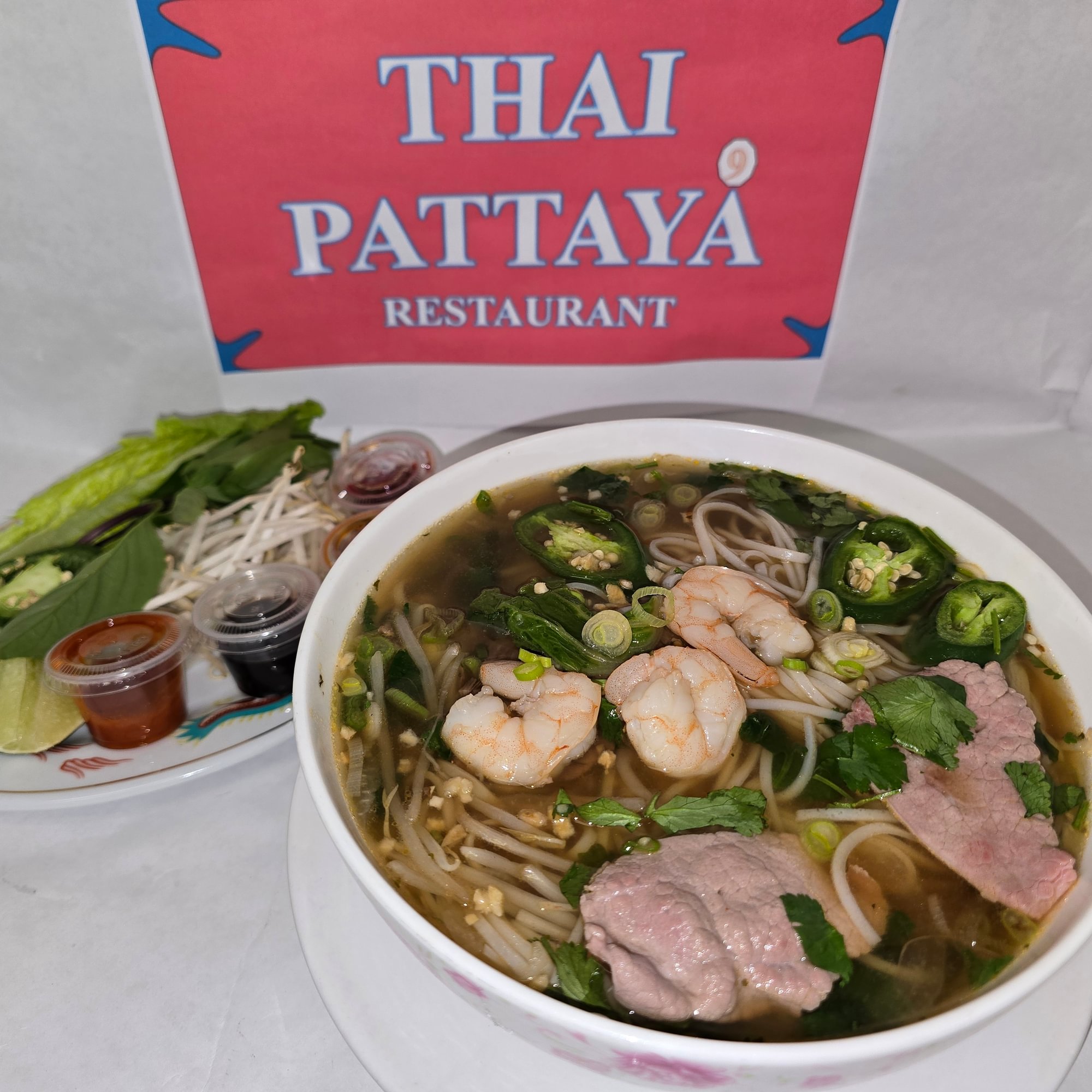 Pho Large Shrimp + Beef