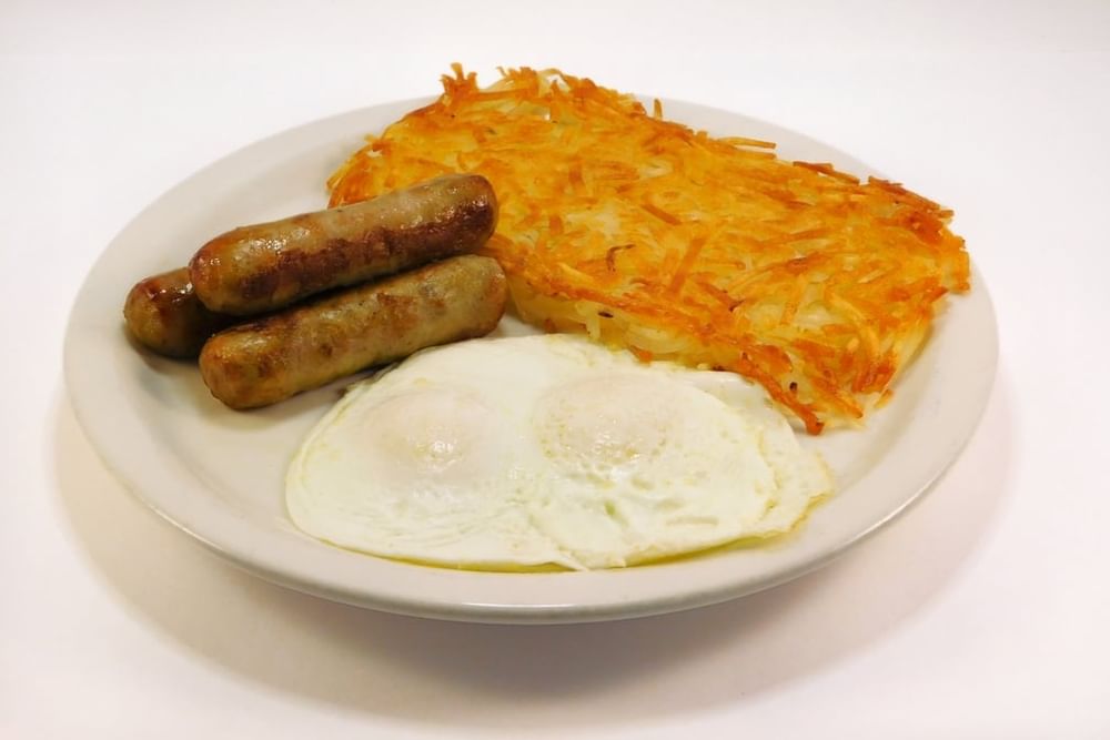 3 Sausage Links + 2 Eggs