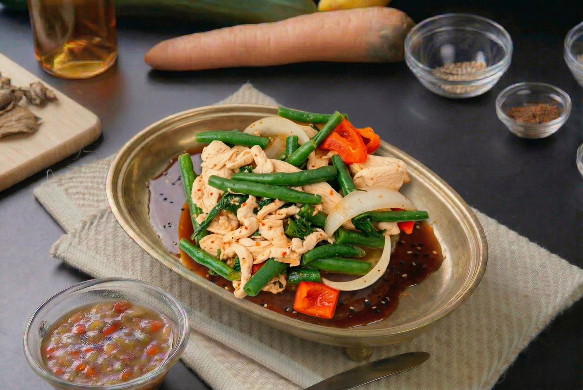 Chili Basil Stir-Fried