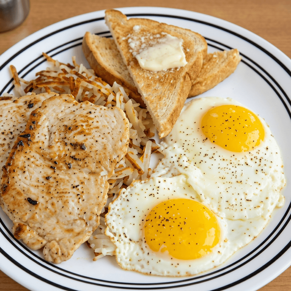 Pork Chop Breakfast