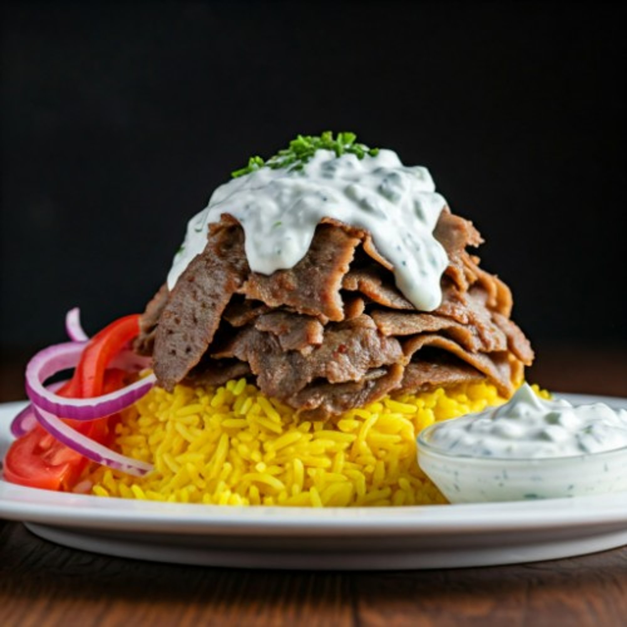 Meat Gyro Over Rice
