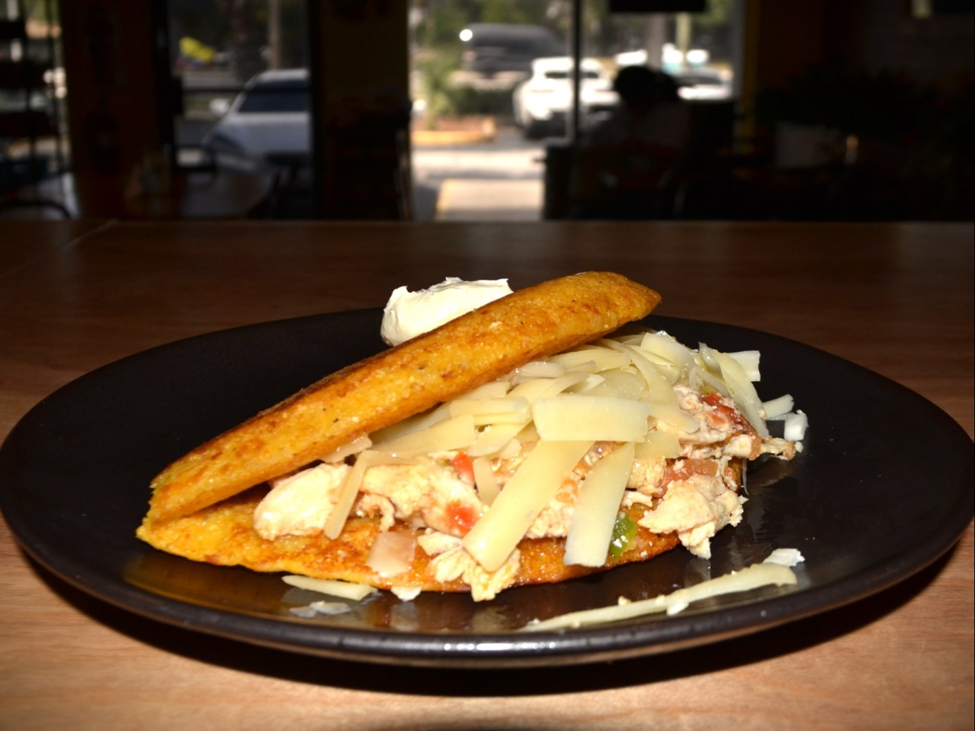 Chicken Cachapa / Cachapa de Pollo Mechado