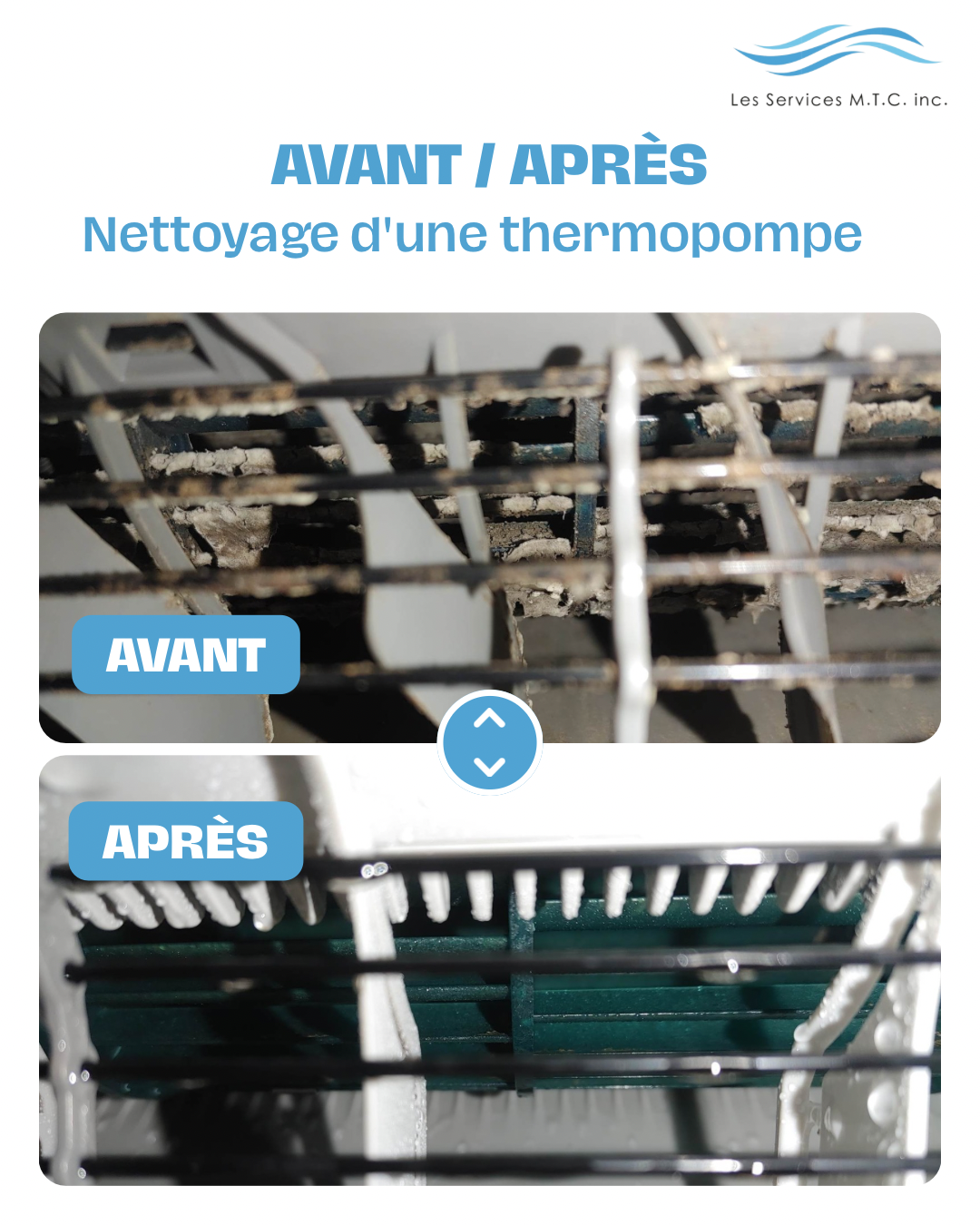 Nettoyage MTC - conduits ventilation et thermopompes