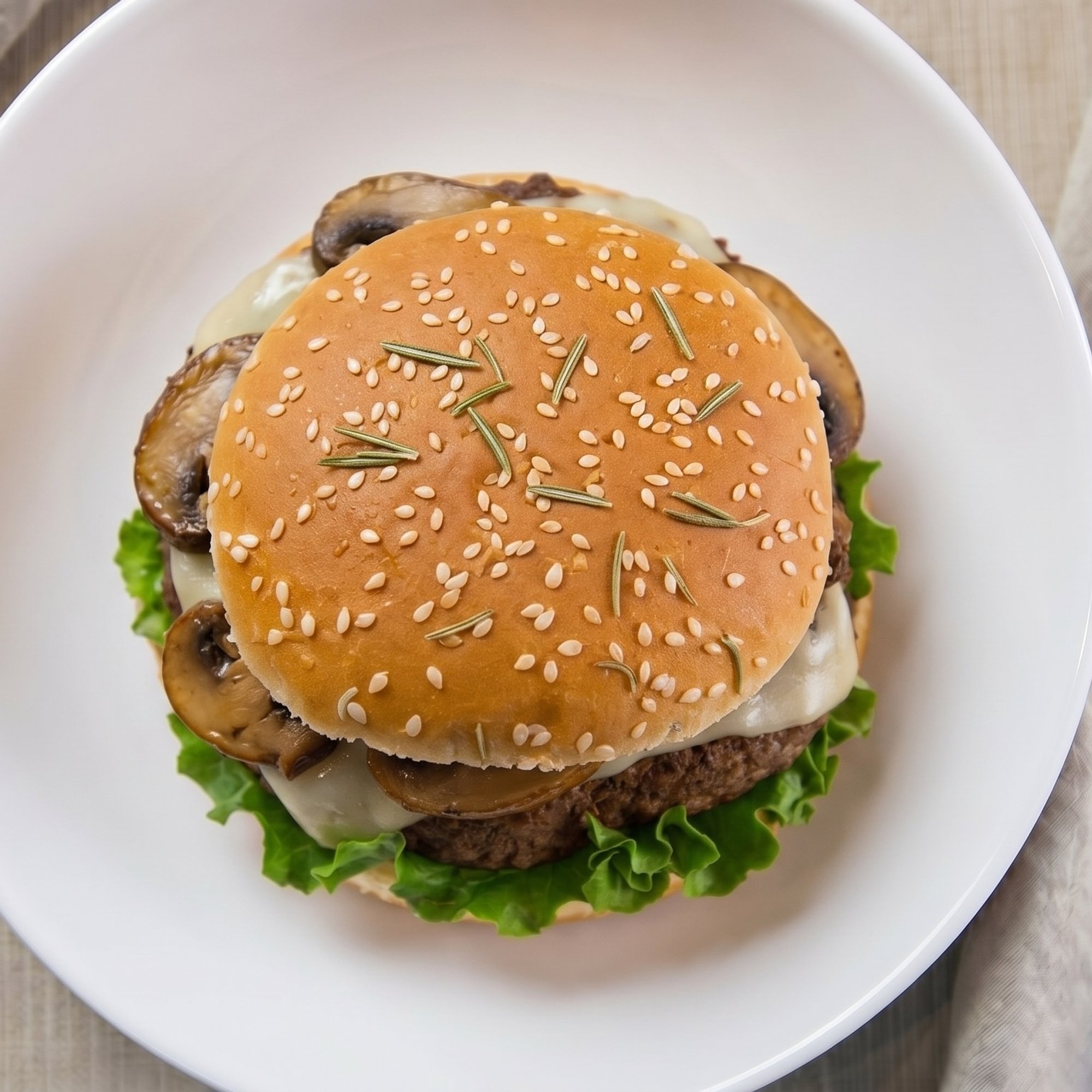Mushroom Swiss Burger