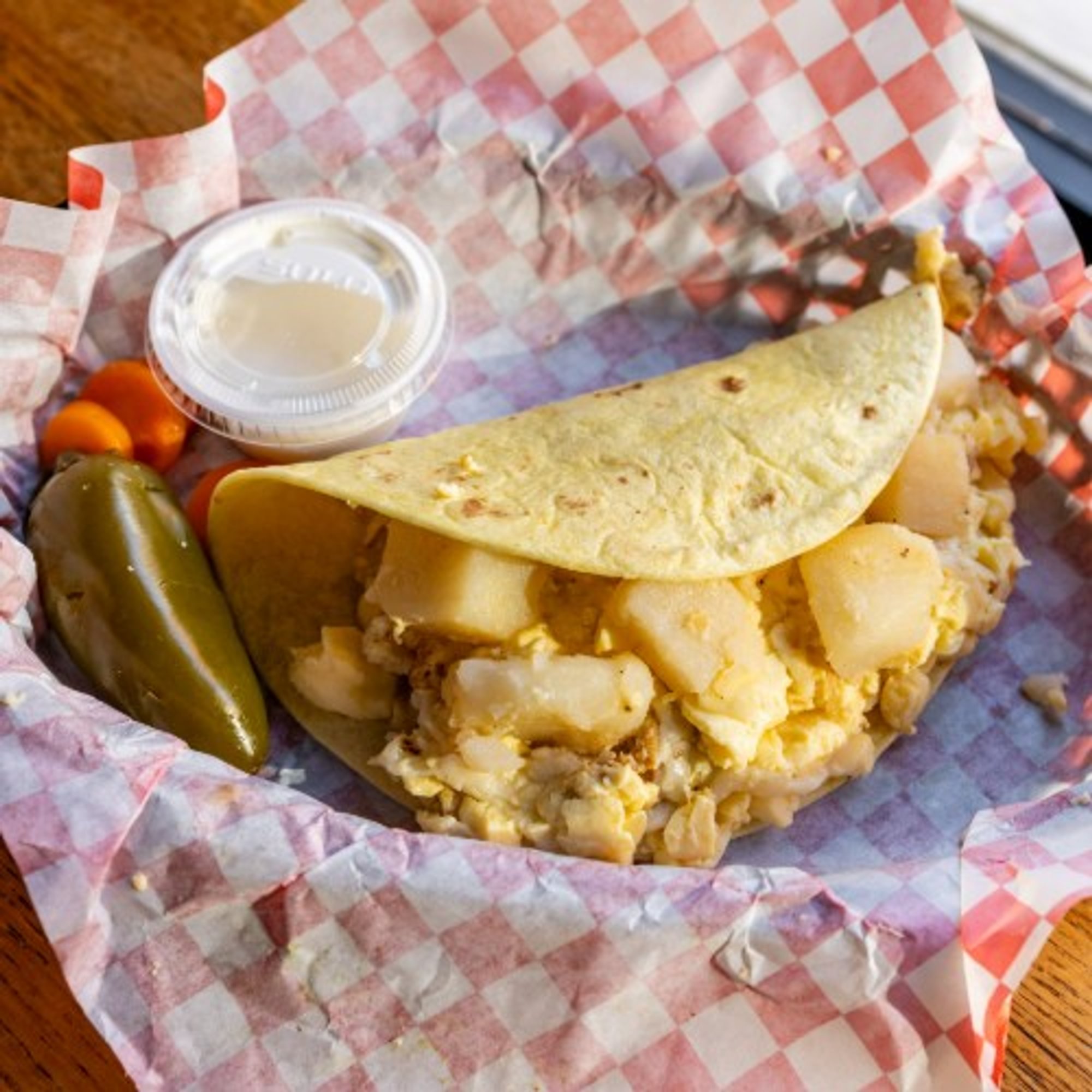 Breakfast Taco Eggs, Potato & Cheese