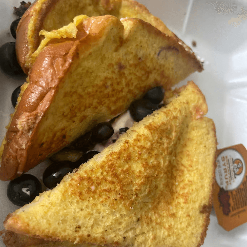 Blueberry Cream Cheese Toast