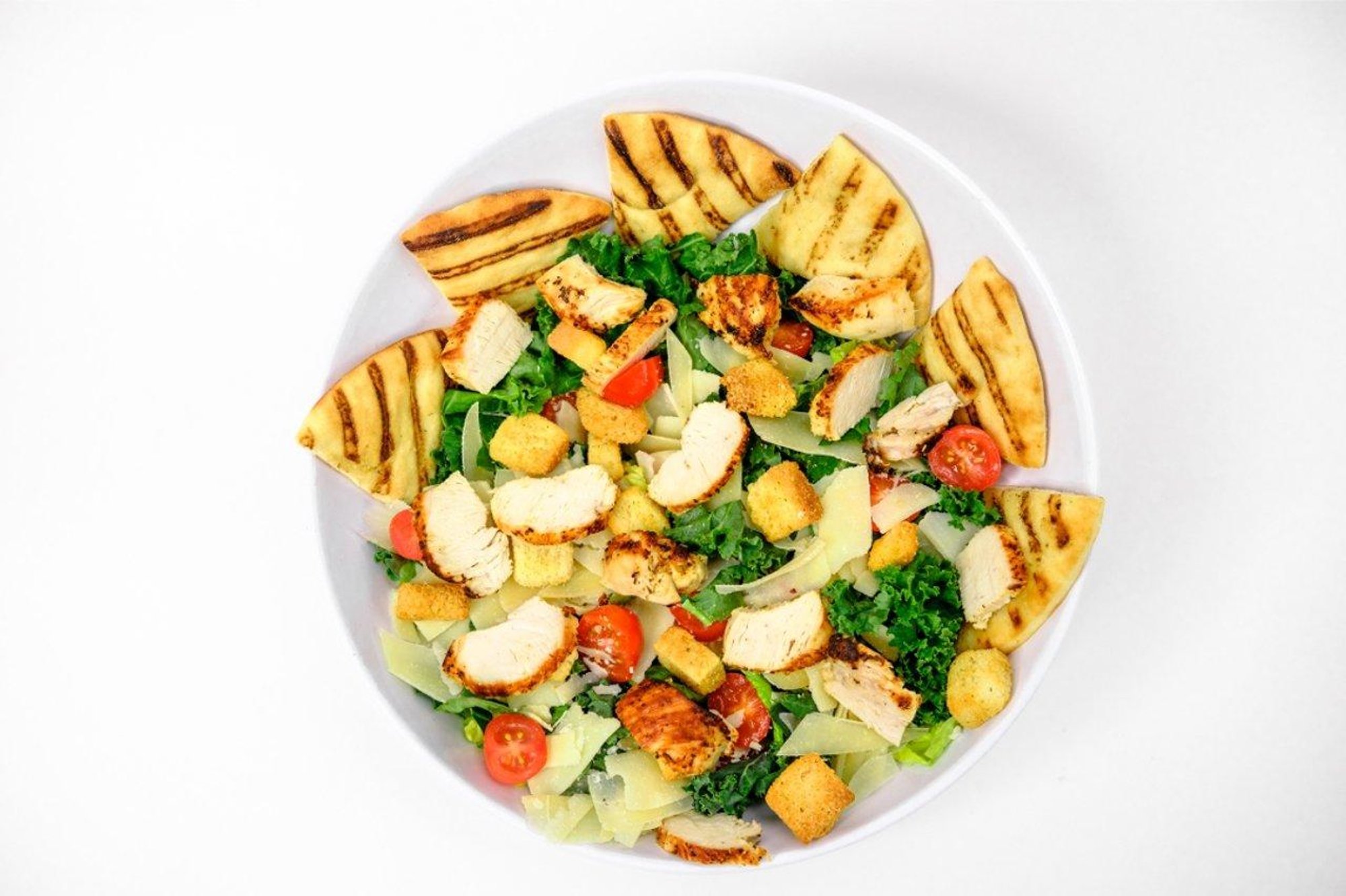 kale chicken caesar salad