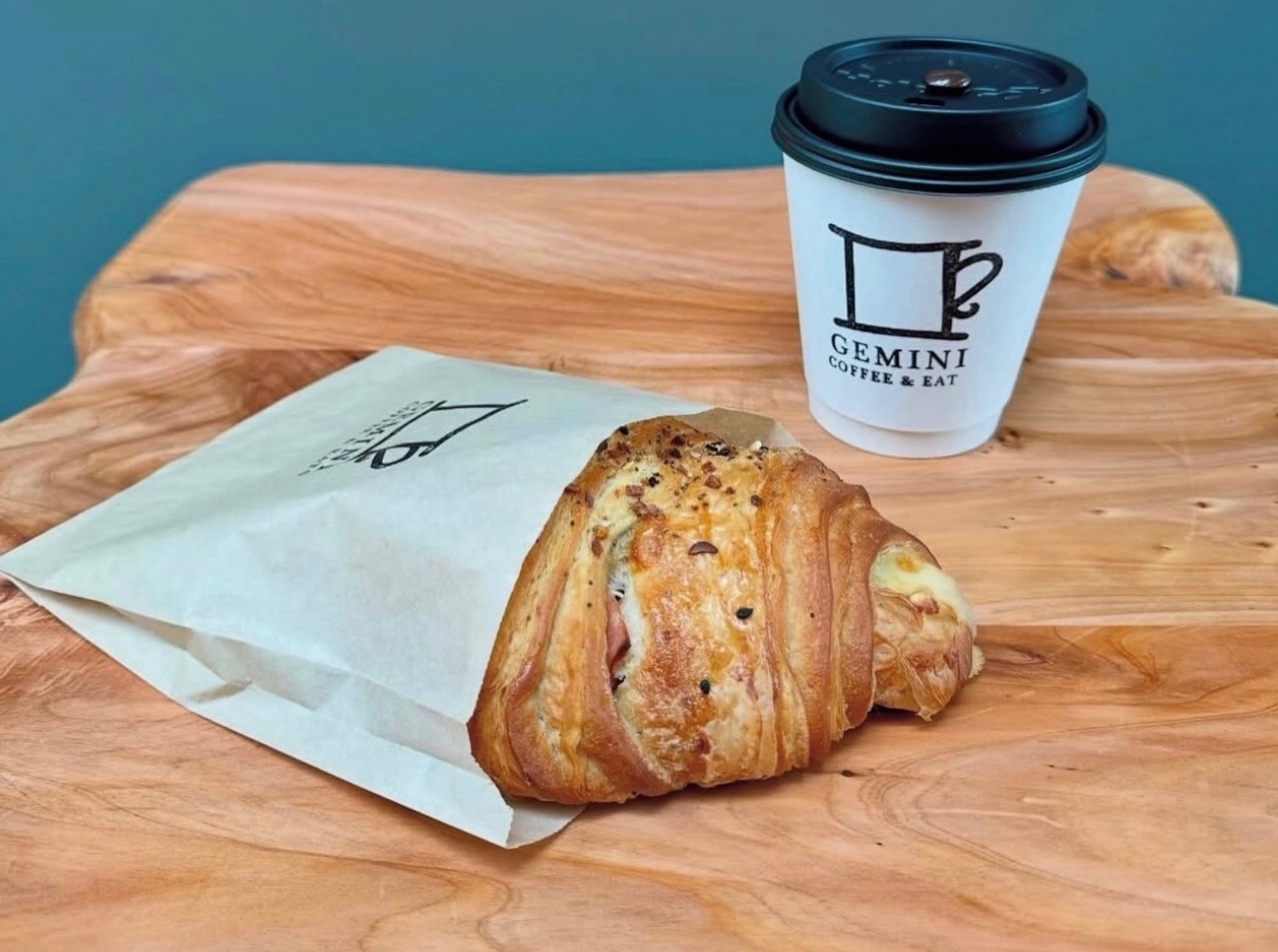 Ham and Swiss Everything Croissant