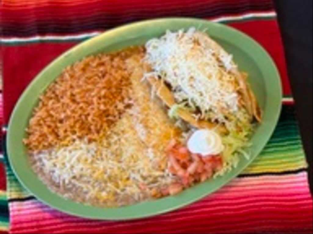 #13 1 Enchilada/1 Taco Plate