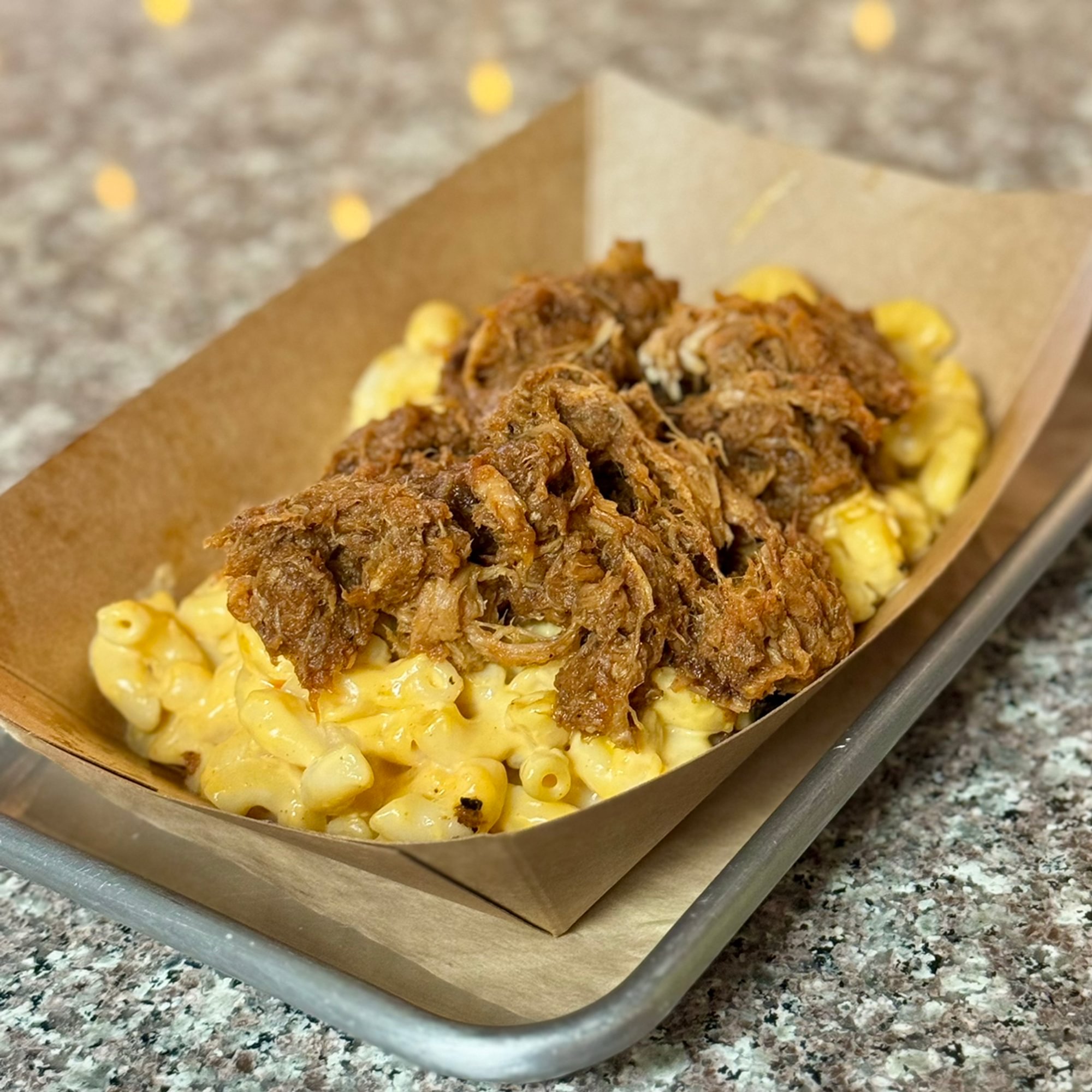 Pulled Pork Loaded Mac