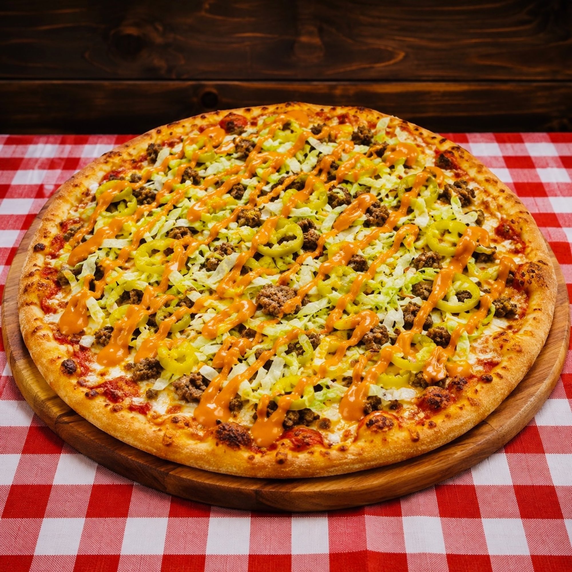 Lg Mexican Taco Pizza 14 (Italian Style)