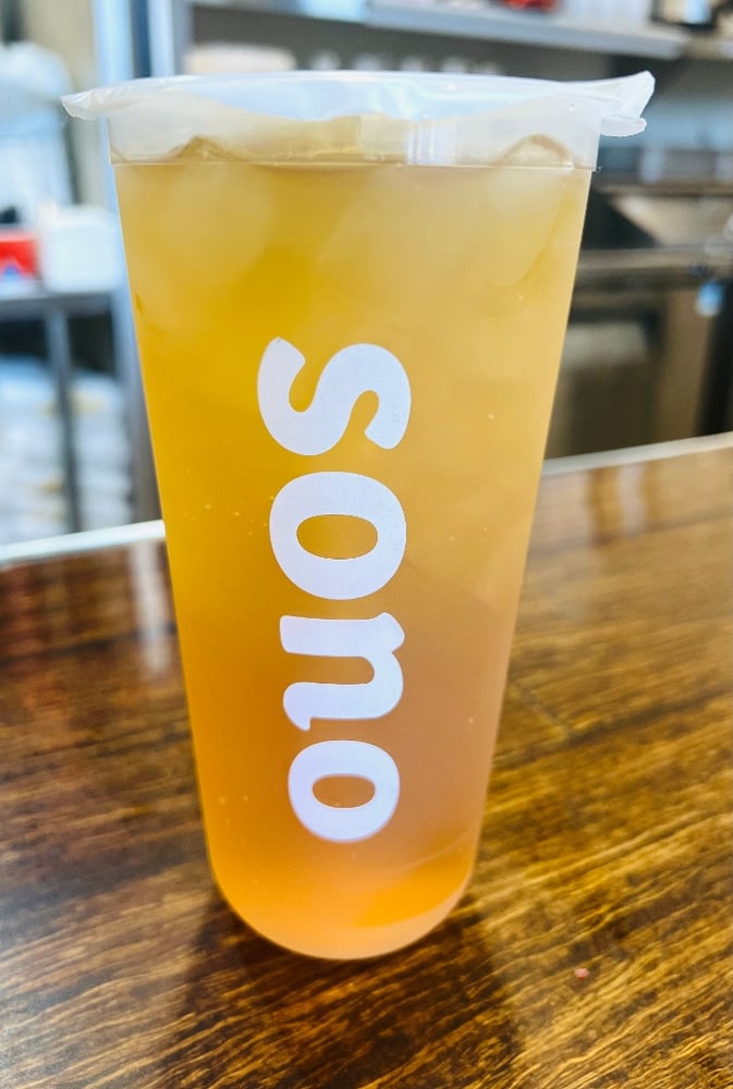Iced Jasmine Green Tea (no boba or sugar)