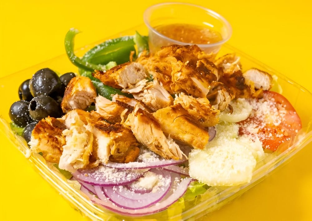 grill chicken garden salad