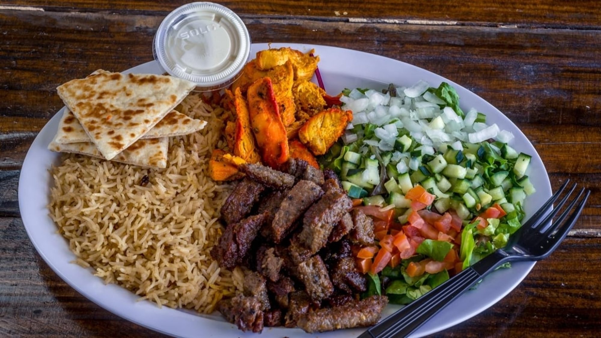 Gyro and Chicken Bowl