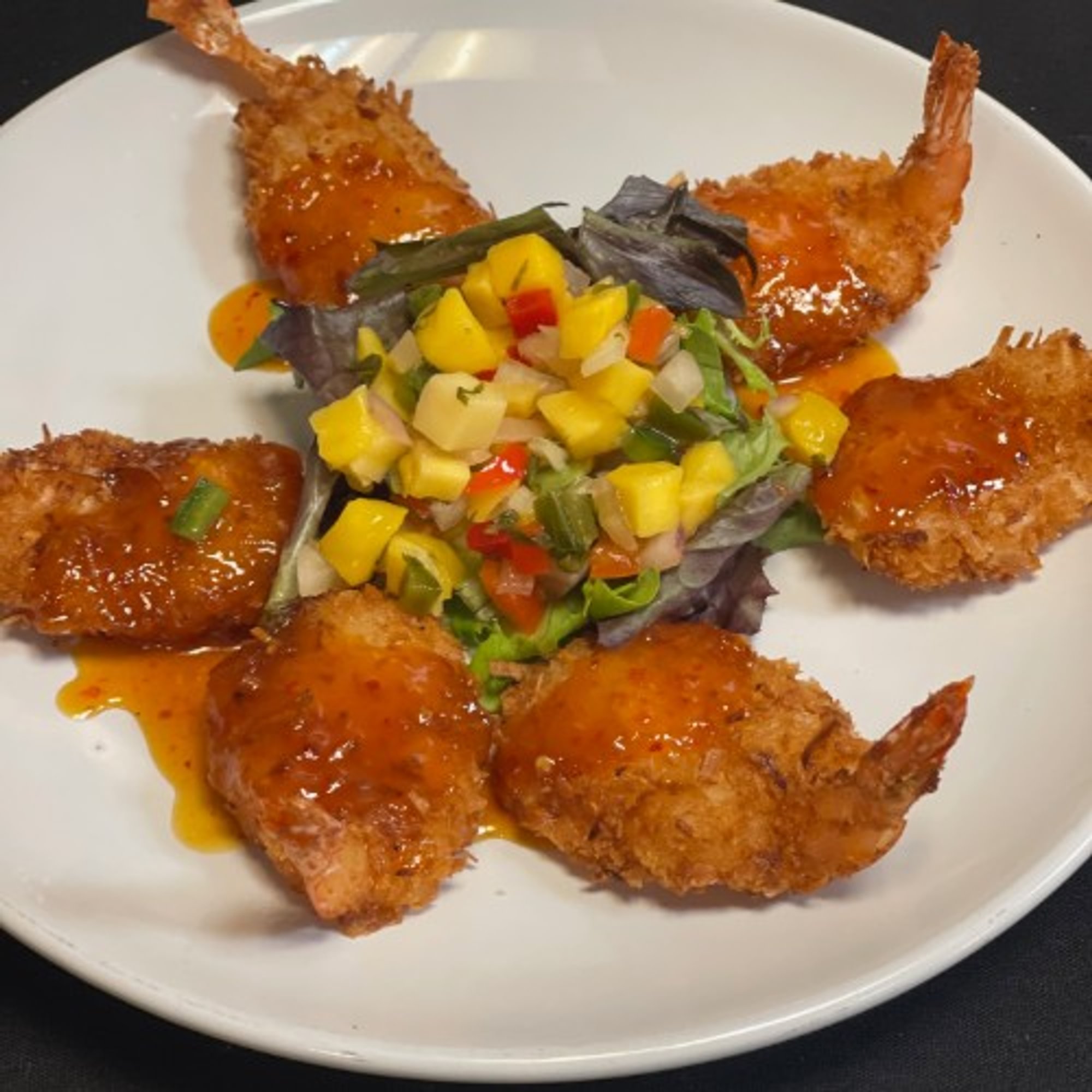 Dinner Coconut Shrimp Plate