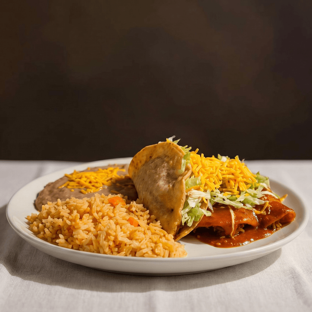 Combo #5, Crispy Taco & Enchilada