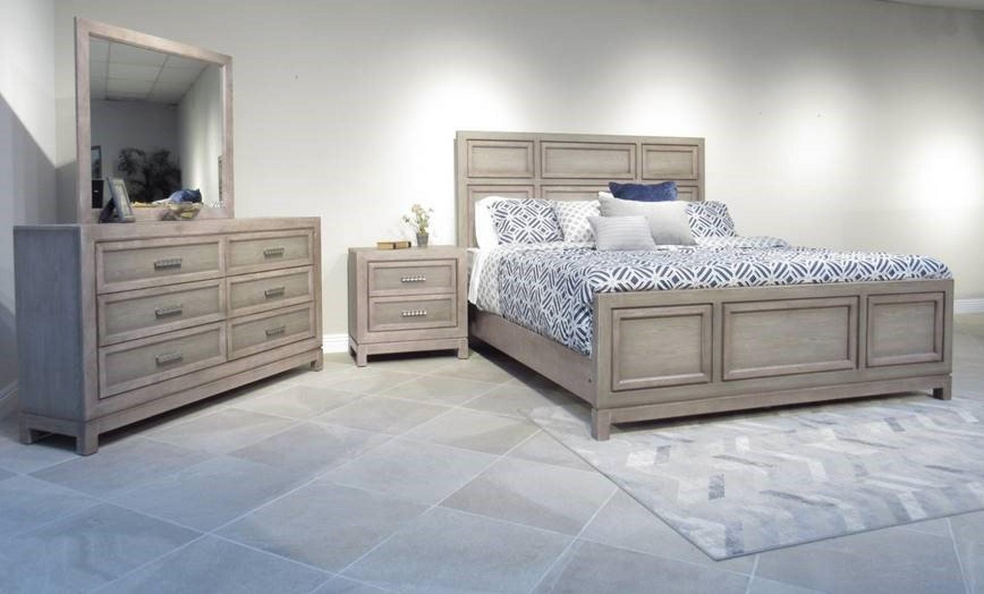 Queen Linton Bed w/Dresser, Mirror, Nightstand
