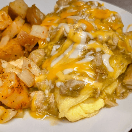 Chile Verde Omelette