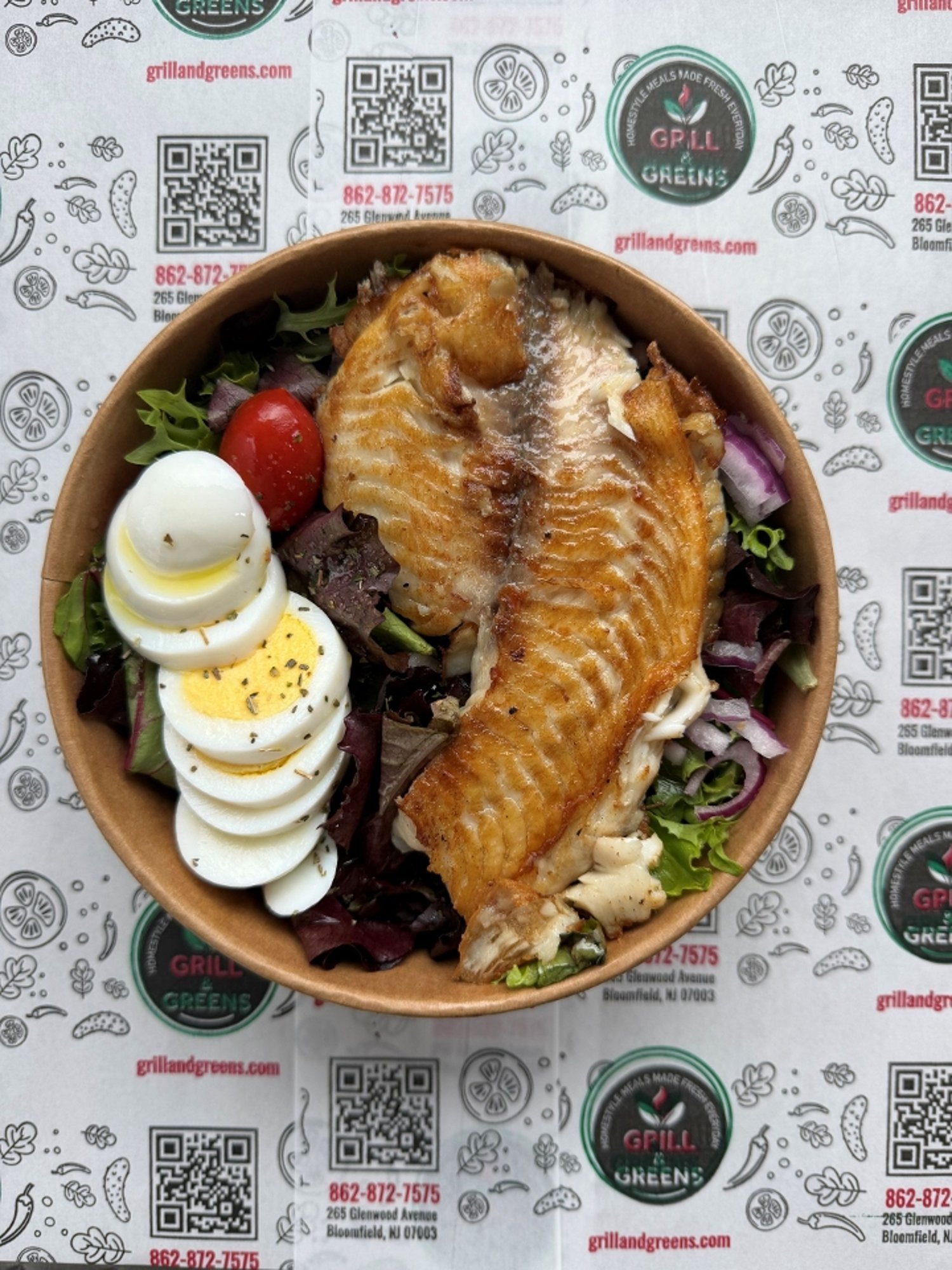 Grilled Tilapia with Rice Or Salad