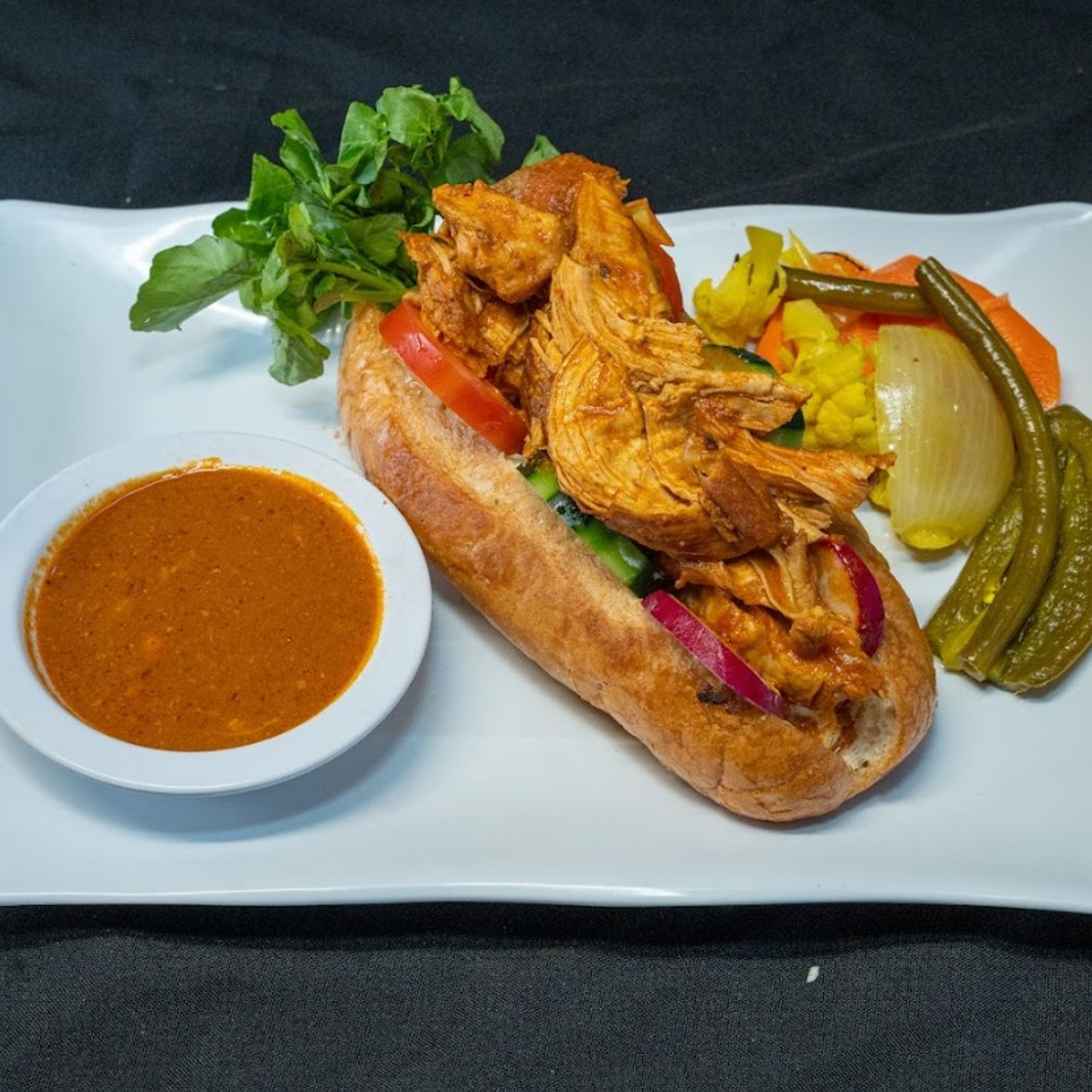 PAN CON GALLINA